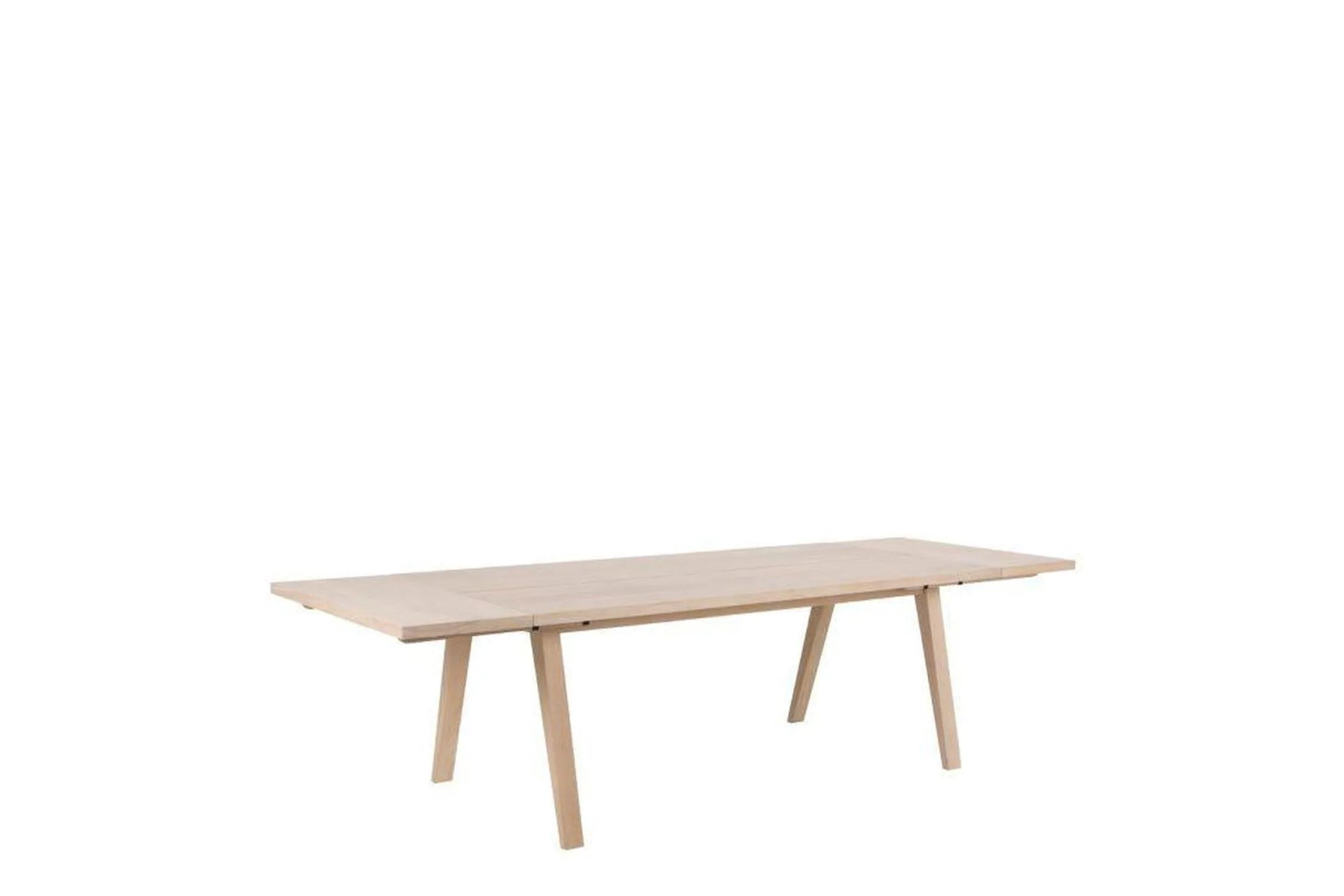 A-Line Extending Dining Table in White Oak 200-286cm - Image 3