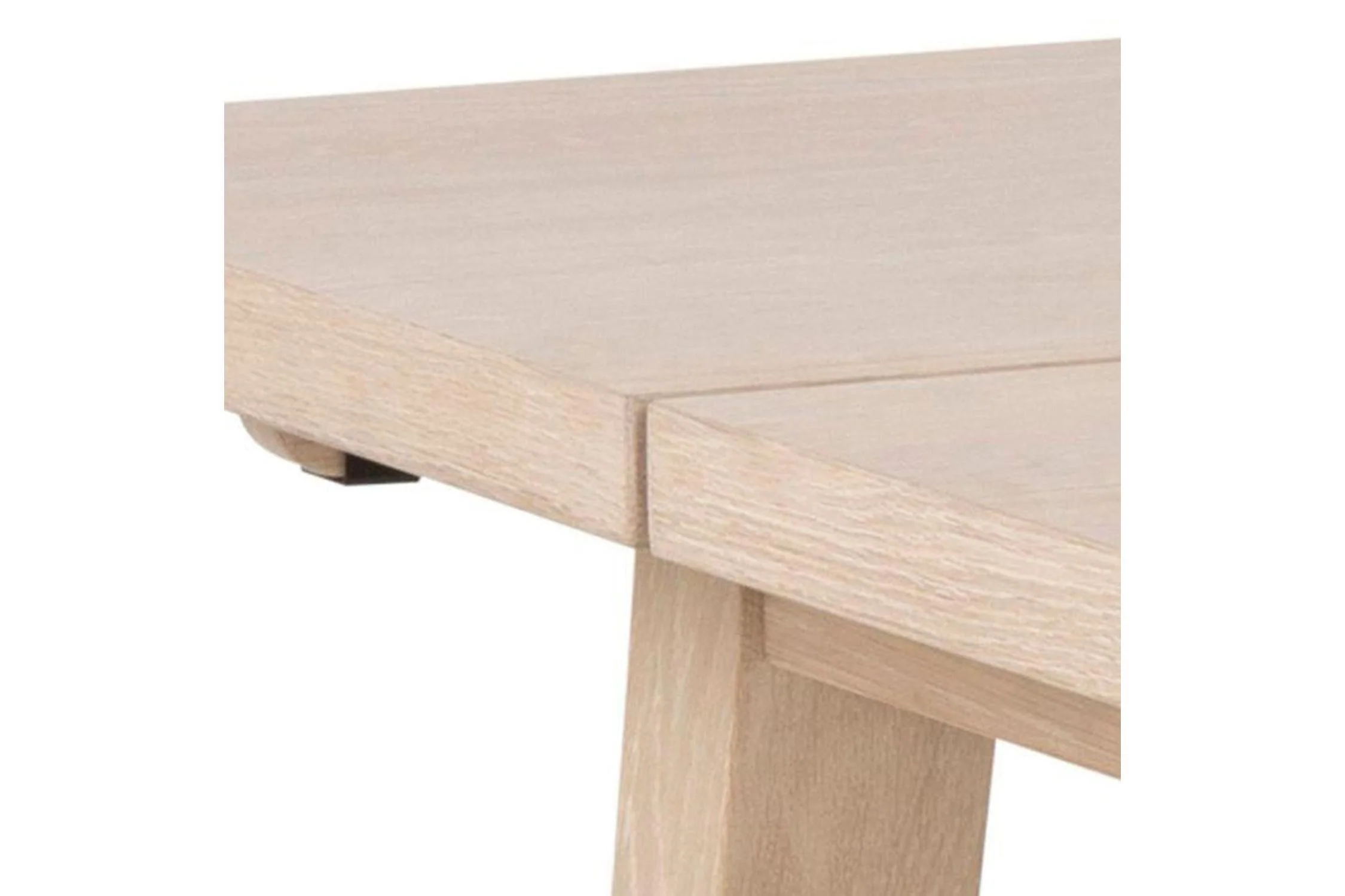 A-Line Extending Dining Table in White Oak 200-286cm - Image 5