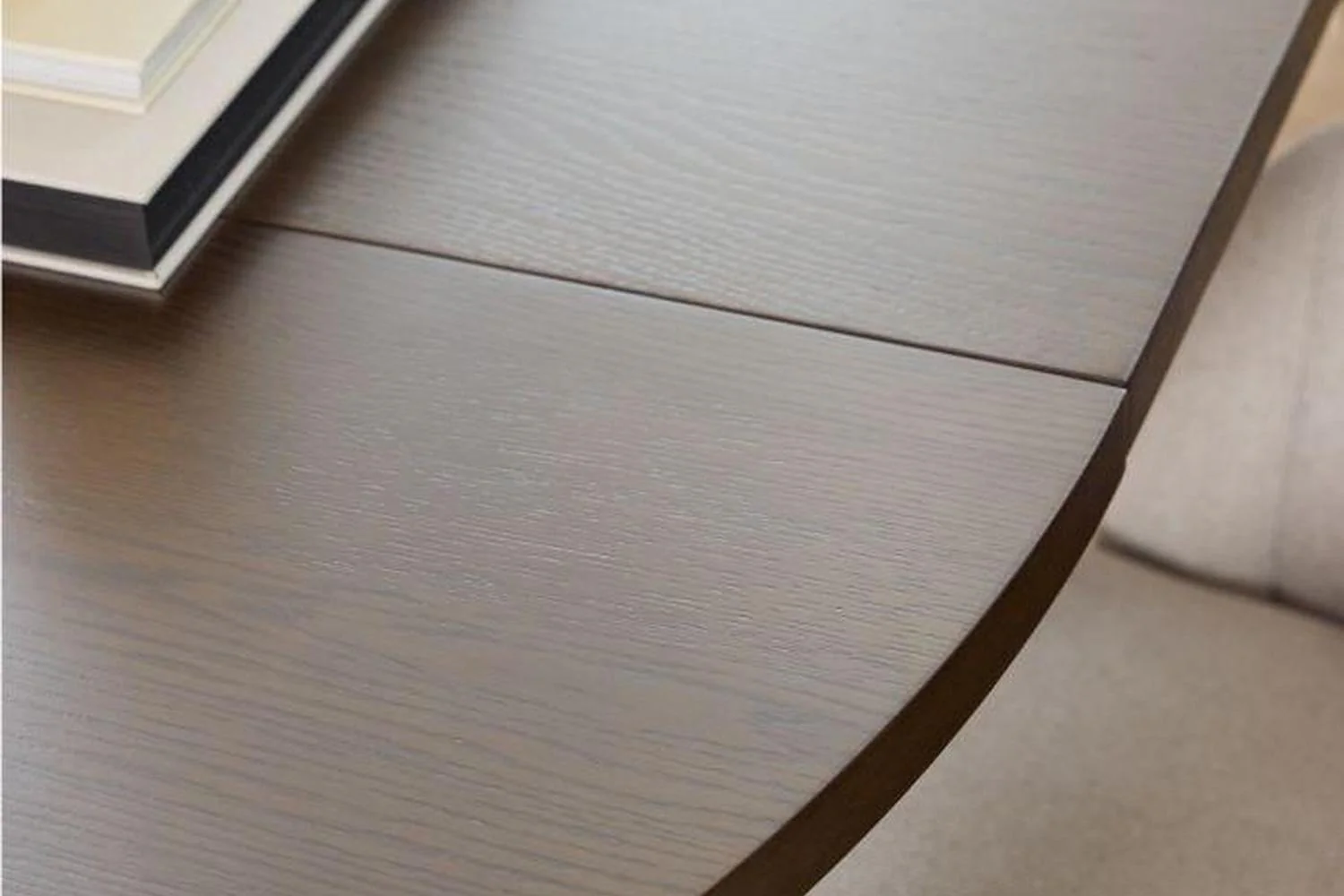 A-Line Extension Leaf in Smoked Oak for A-Line Round Dining Table - Image 3