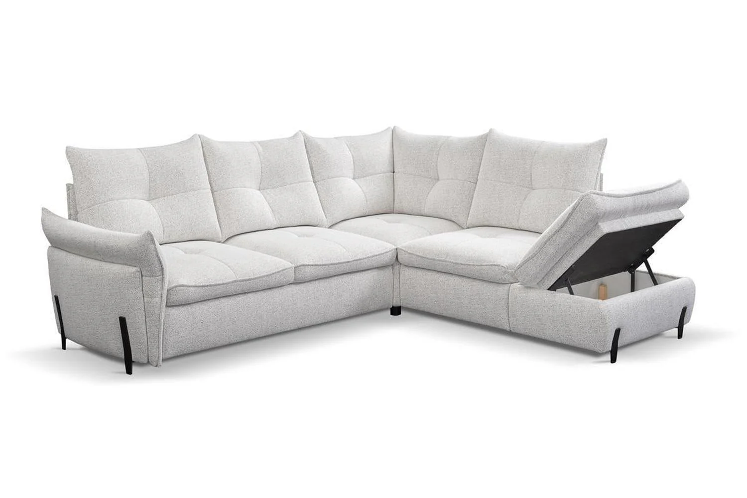 Almeria Corner Sofa Bed 2 With Storage - Image 5