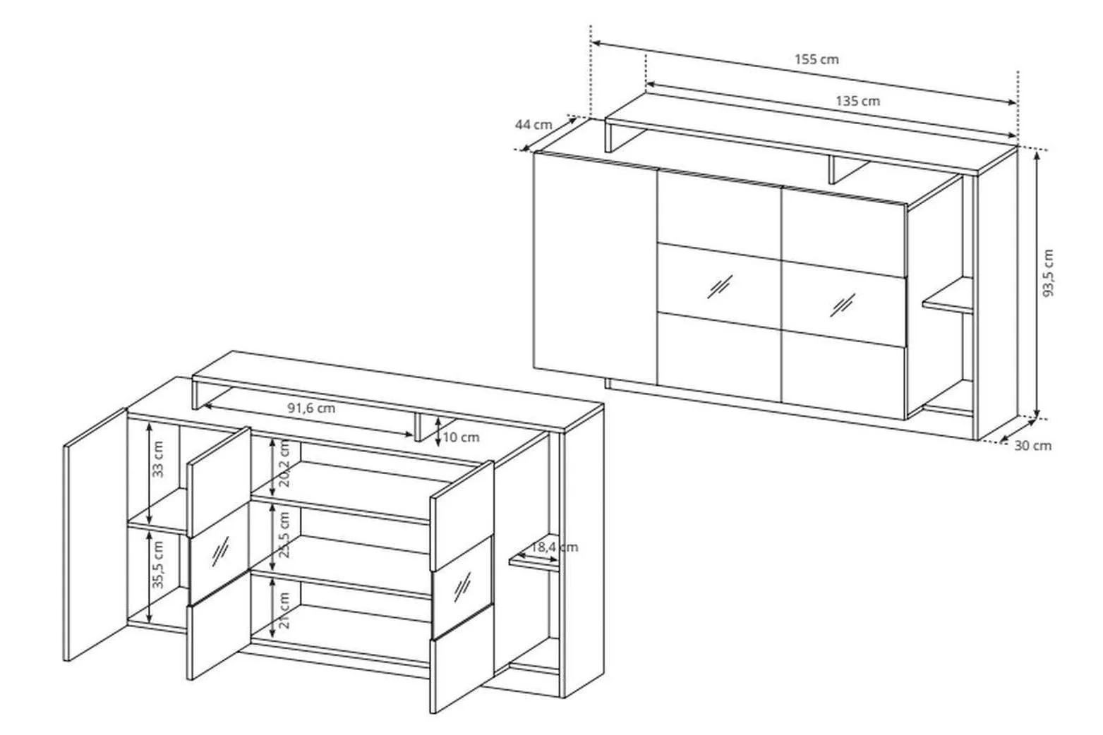 Alva Sideboard 155 - Image 3