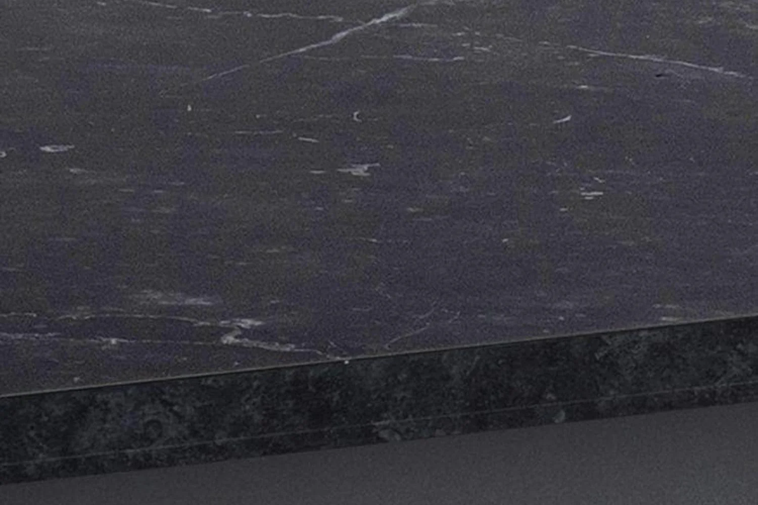 Amble Dining Table with Black Marble Melamine Top & Black Legs 160x90cm - Image 4
