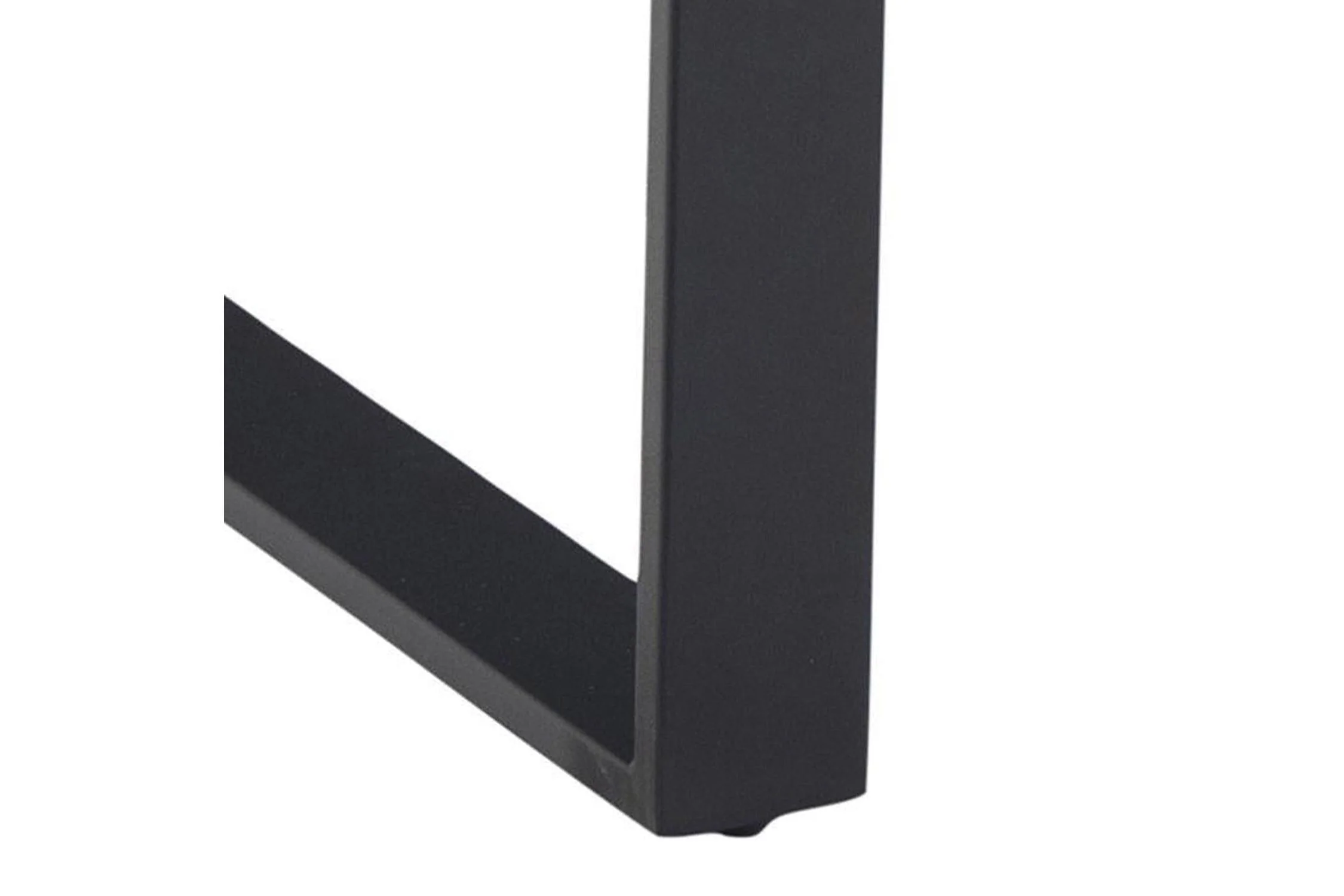 Amble Dining Table with Black Marble Melamine Top & Black Legs 160x90cm - Image 7