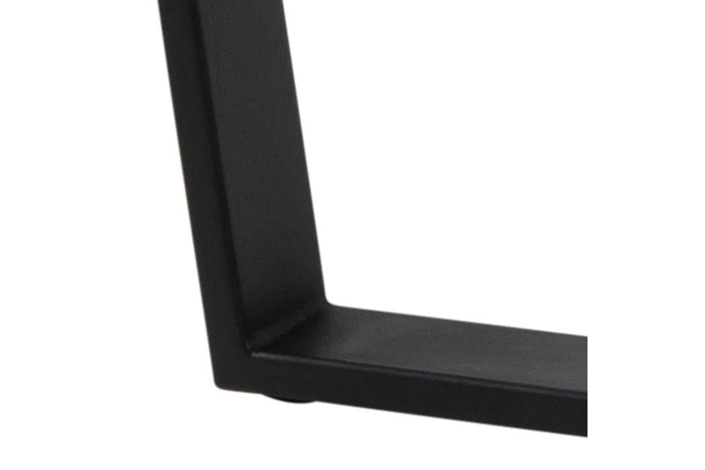 Amble Round Dining Table with Black Marble Melamine Top & Black Legs 110cm - Image 6