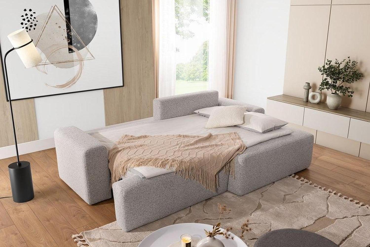 Amun Corner Sofa Bed With Storage - Image 2