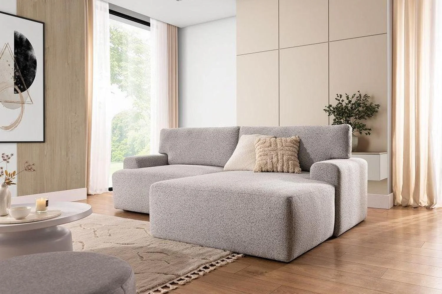 Amun Corner Sofa Bed With Storage - Image 4