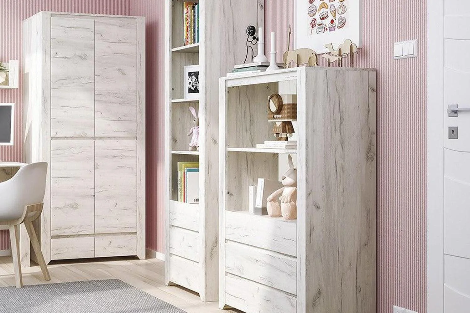 Angel Express Delivery Tall Narrow 3 Drawer Bookcase - Image 6