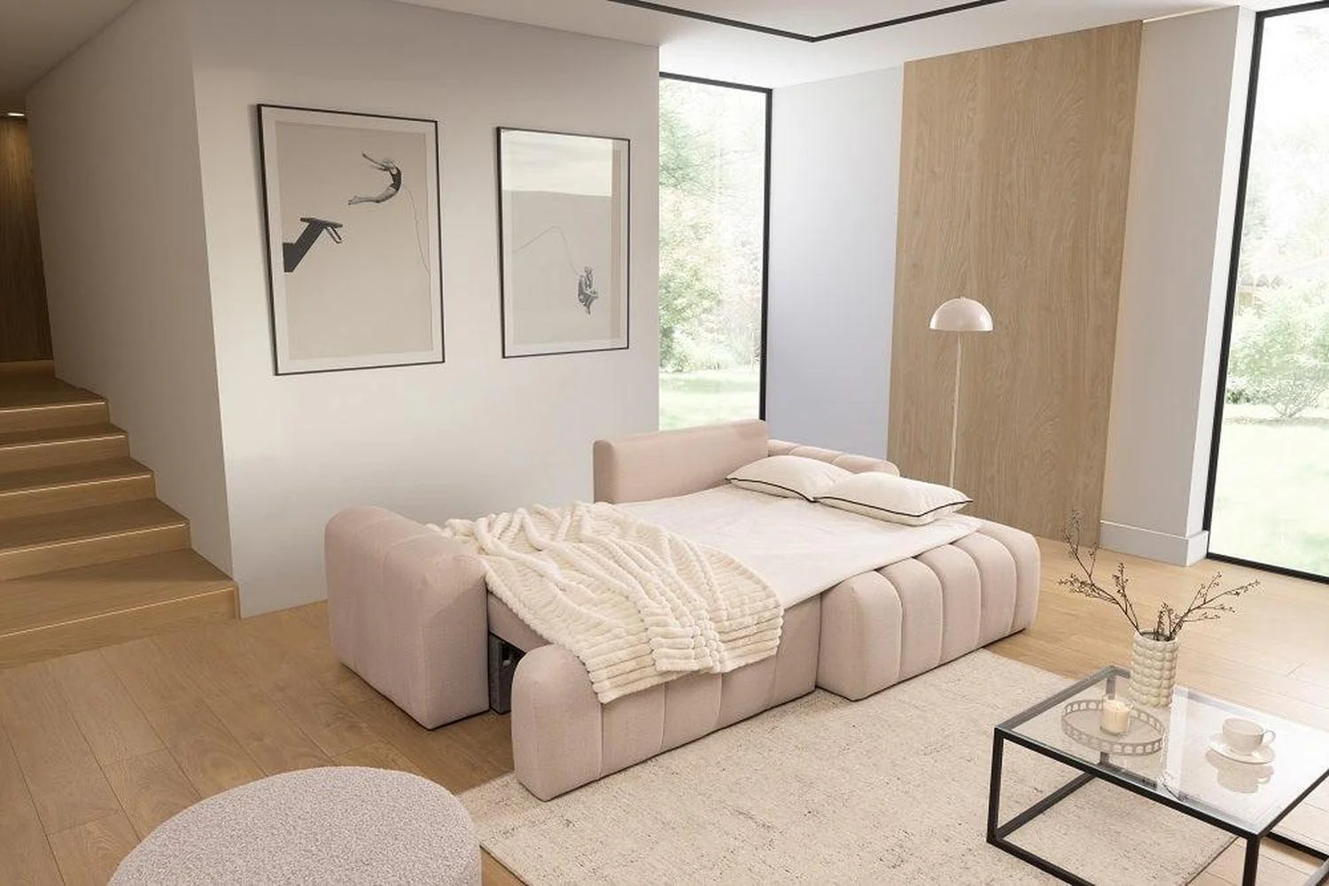 Anubis Corner Sofa Bed with Storage - Image 2