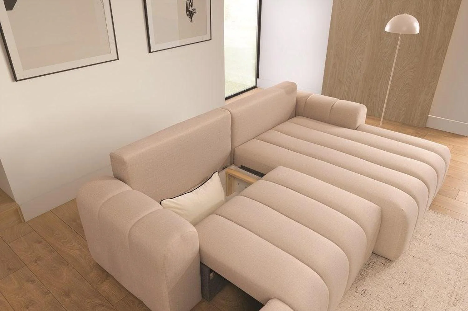 Anubis Corner Sofa Bed with Storage - Image 3