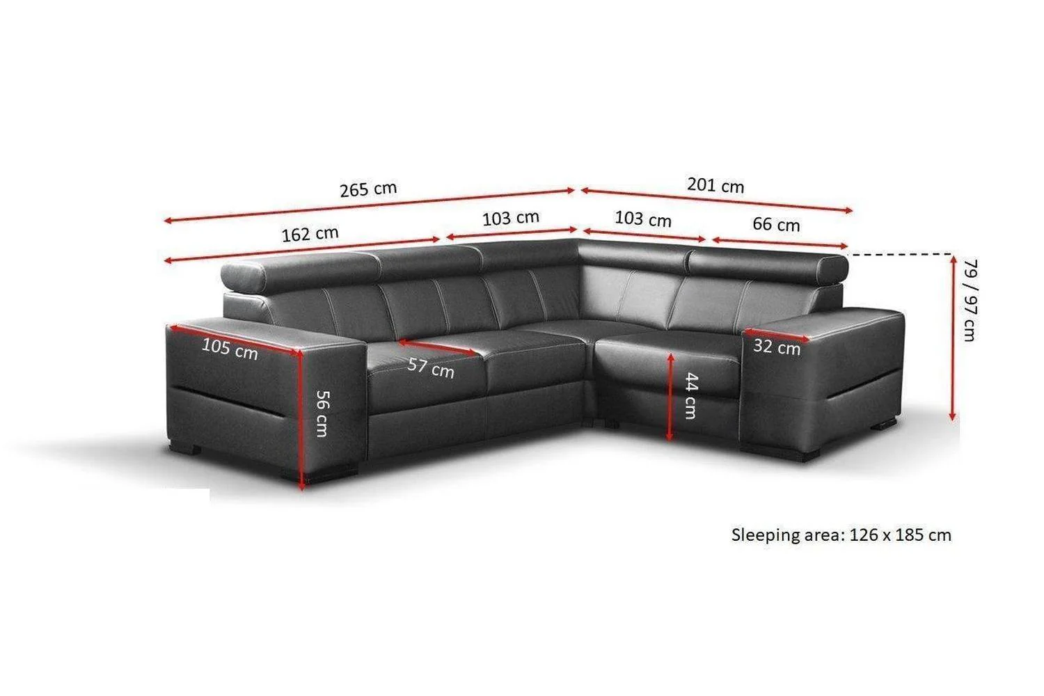 Apollo Pr1 Corner Sofa Bed - Image 2