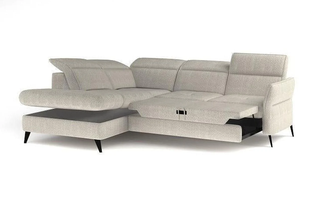 Apulla Corner Sofa Bed With Storage - Image 3