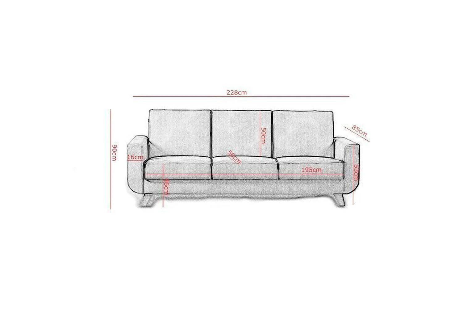 Aramis 3 Seater Sofa Bed - Image 5