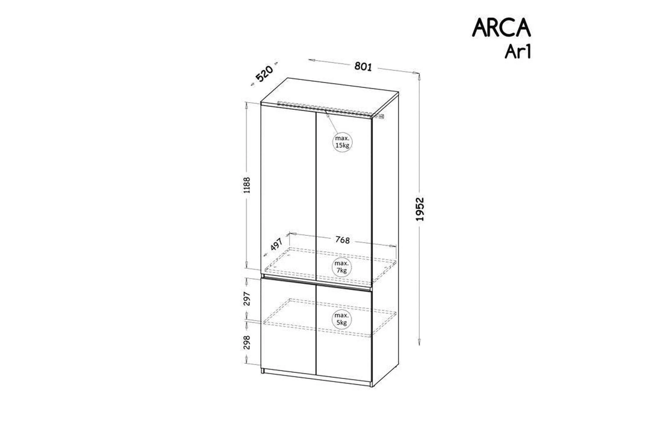 Arca Bookcase 45 - Image 3