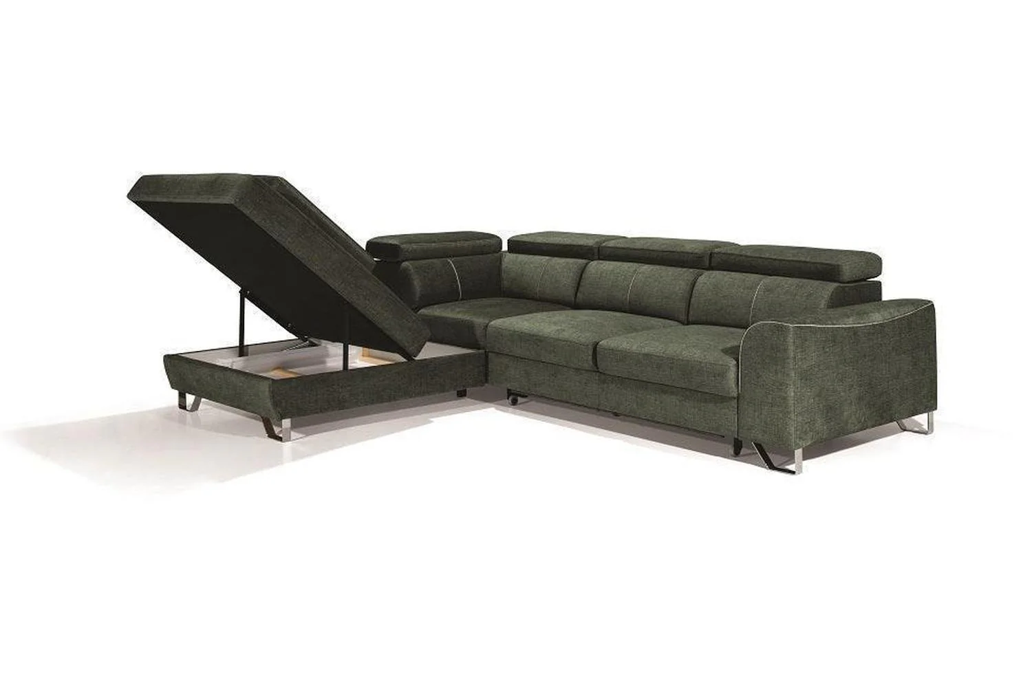Asto XL Corner Sofa Bed With Storage - Image 4