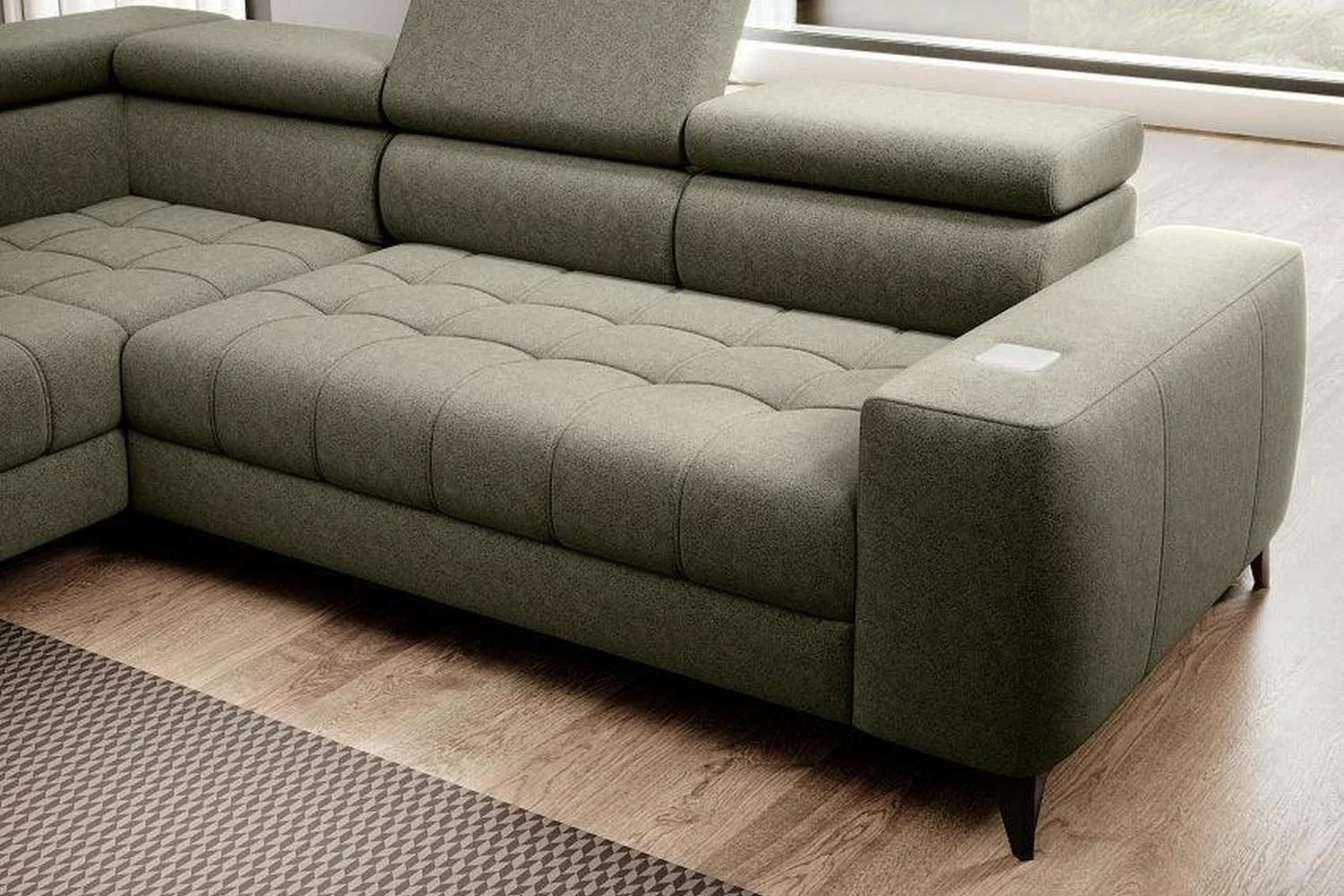 Astola Corner Sofa Bed With Storage - Image 5