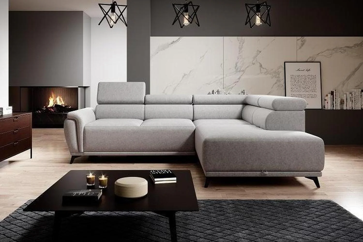 Atlanta Corner Sofa Bed With Storage