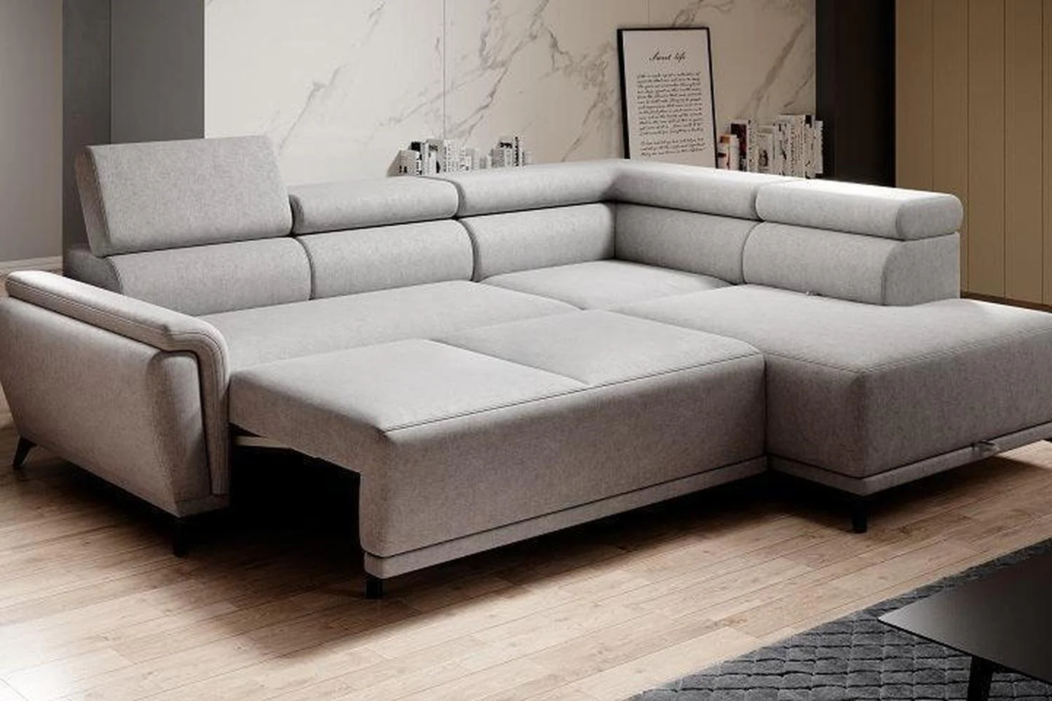 Atlanta Corner Sofa Bed With Storage - Image 6