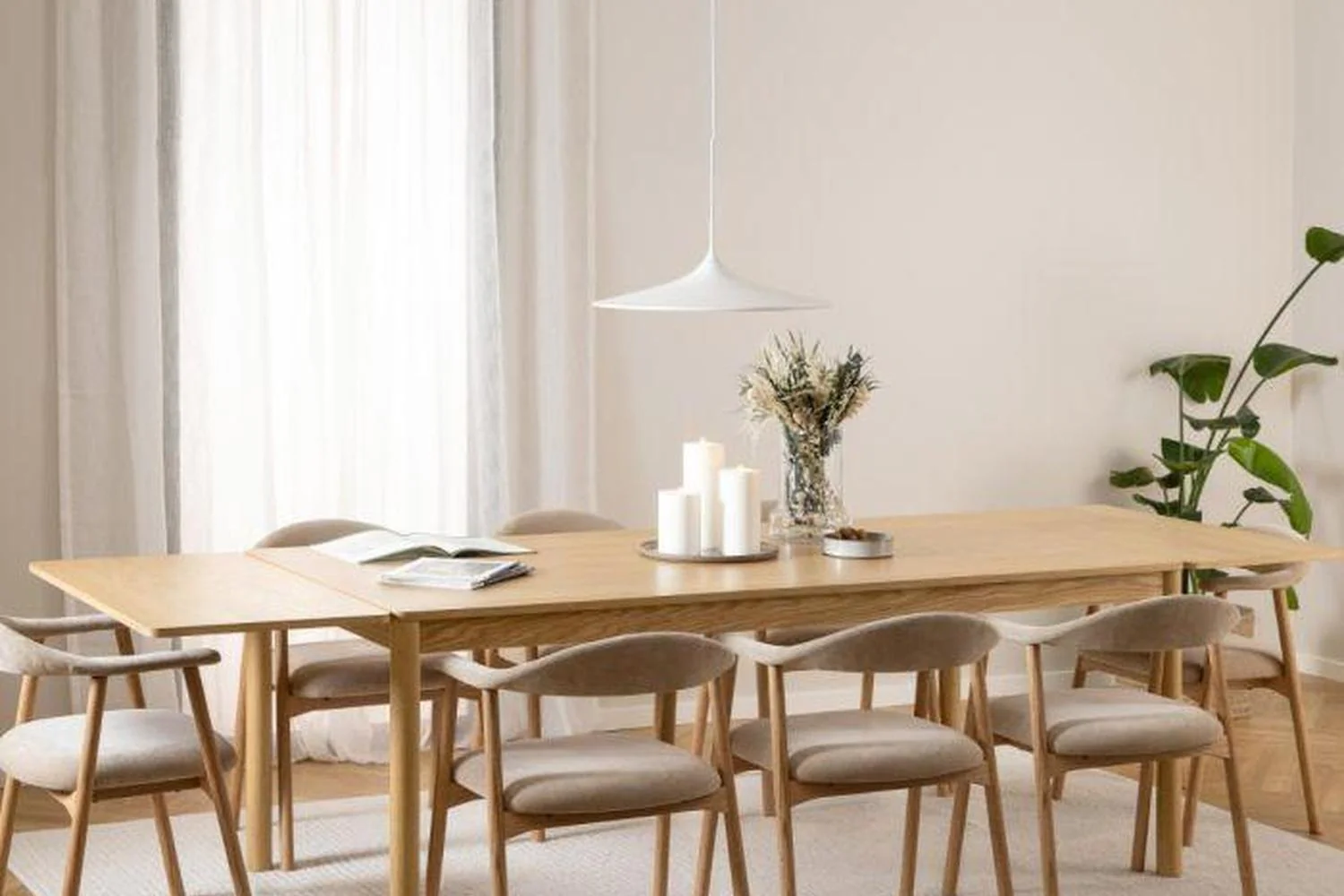 Atlantic Extending Dining Table in Oak 200-300cm - Image 11