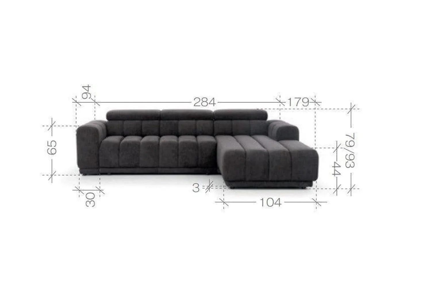 Augusto Corner Sofa Bed With Storage - Image 9