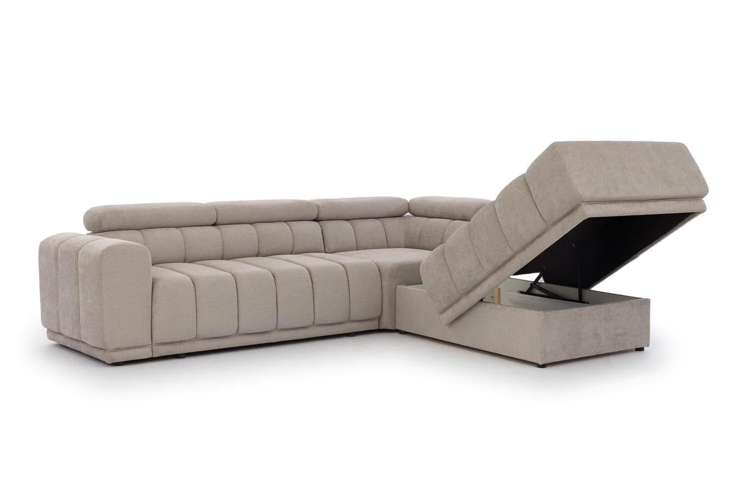 Augusto L Corner Sofa Bed With Storage - Image 6