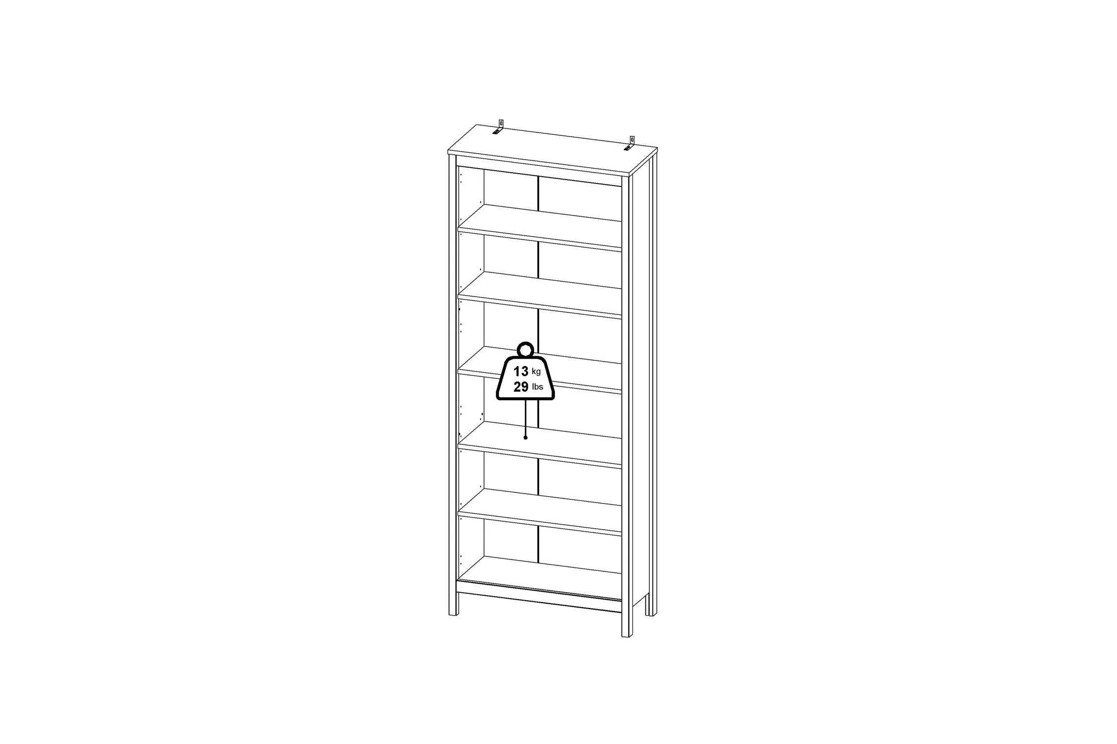 Barcelona Bookcase In Black - Image 11