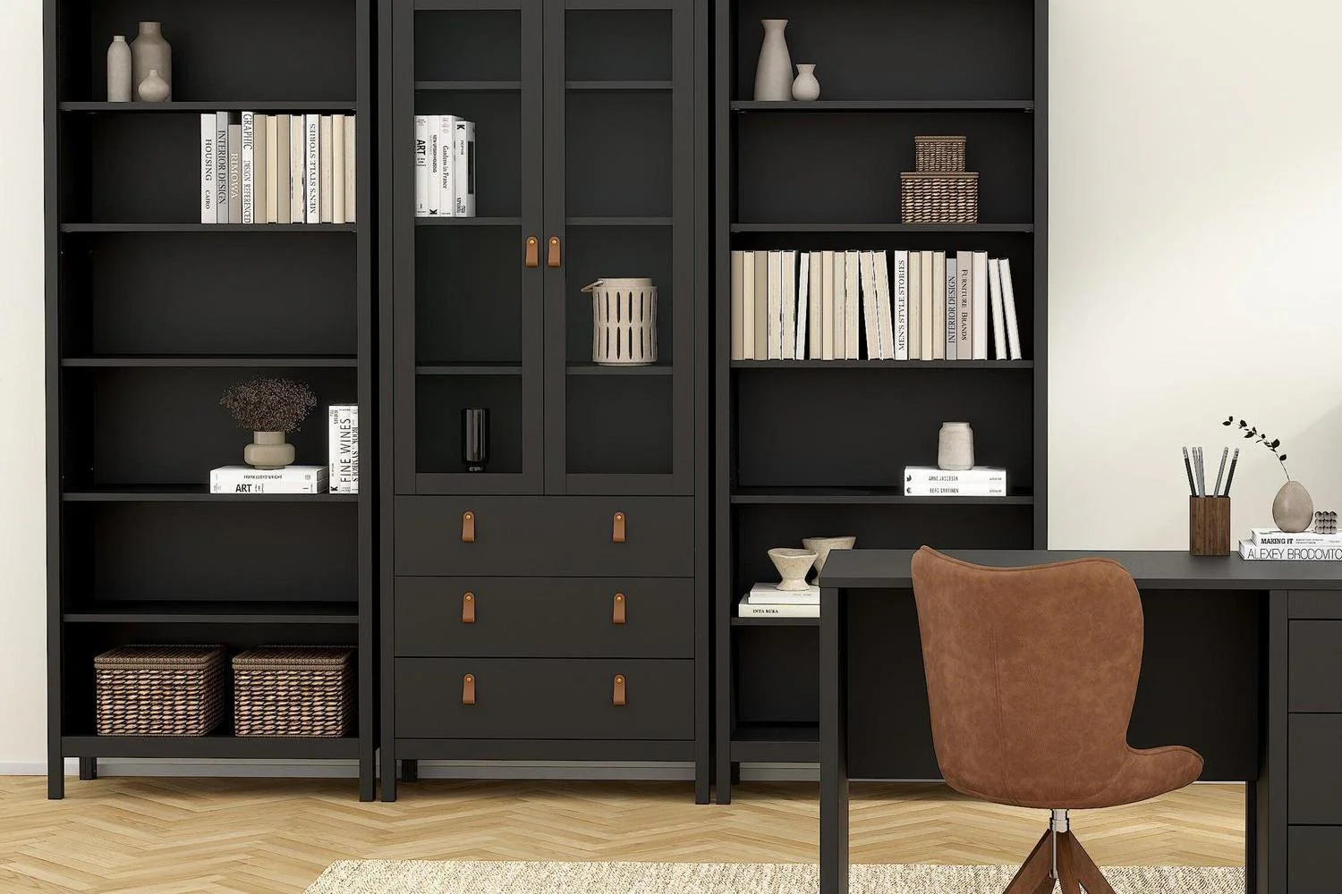 Barcelona Bookcase In Black - Image 6