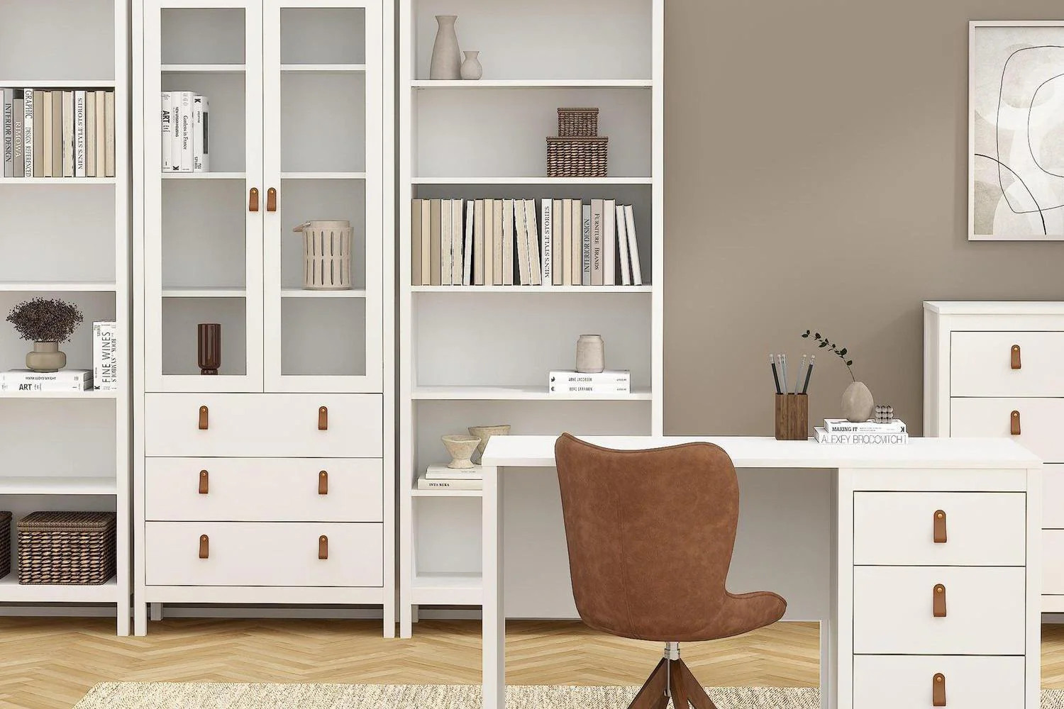 Barcelona Bookcase In White - Image 6
