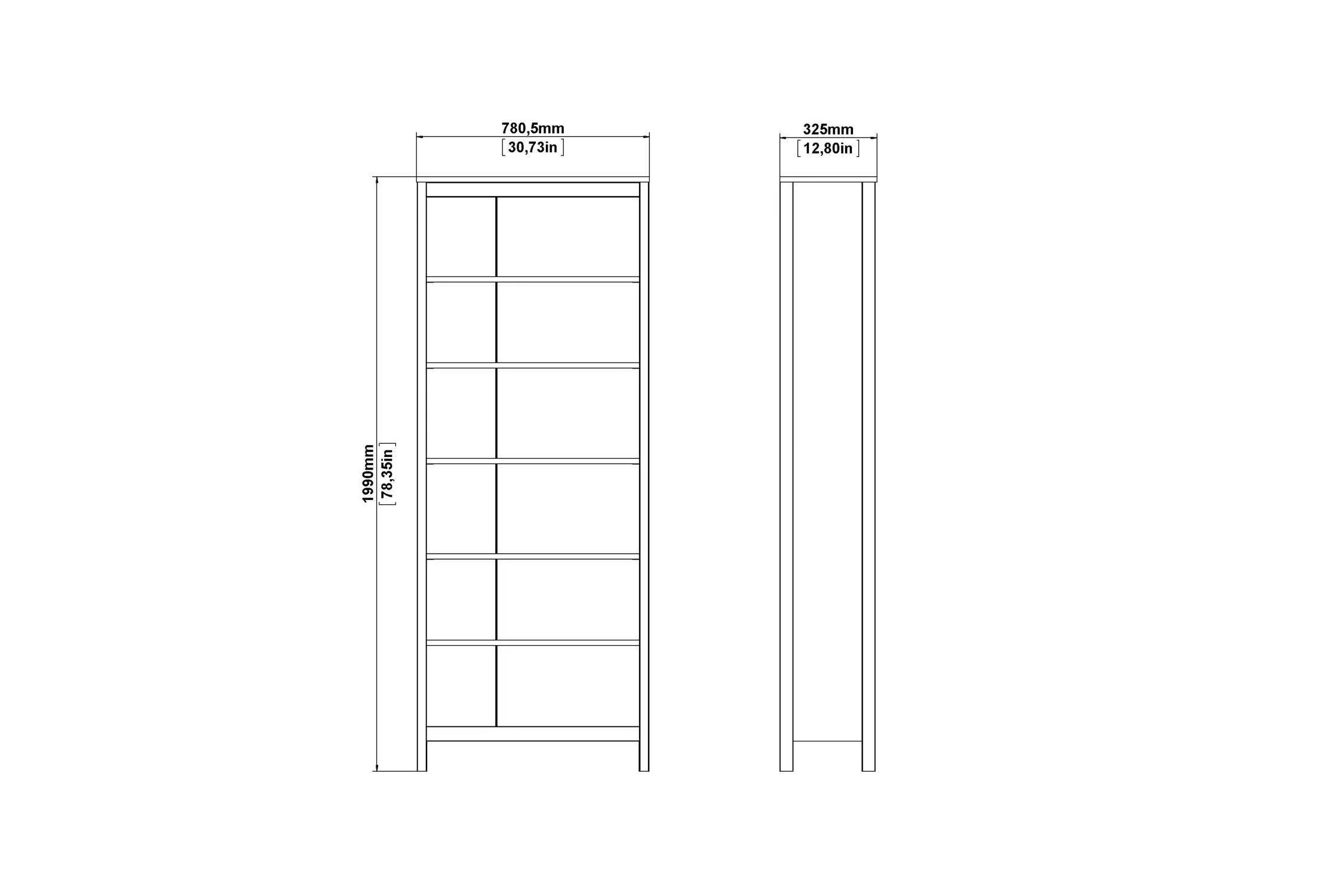 Barcelona Bookcase In White - Image 9