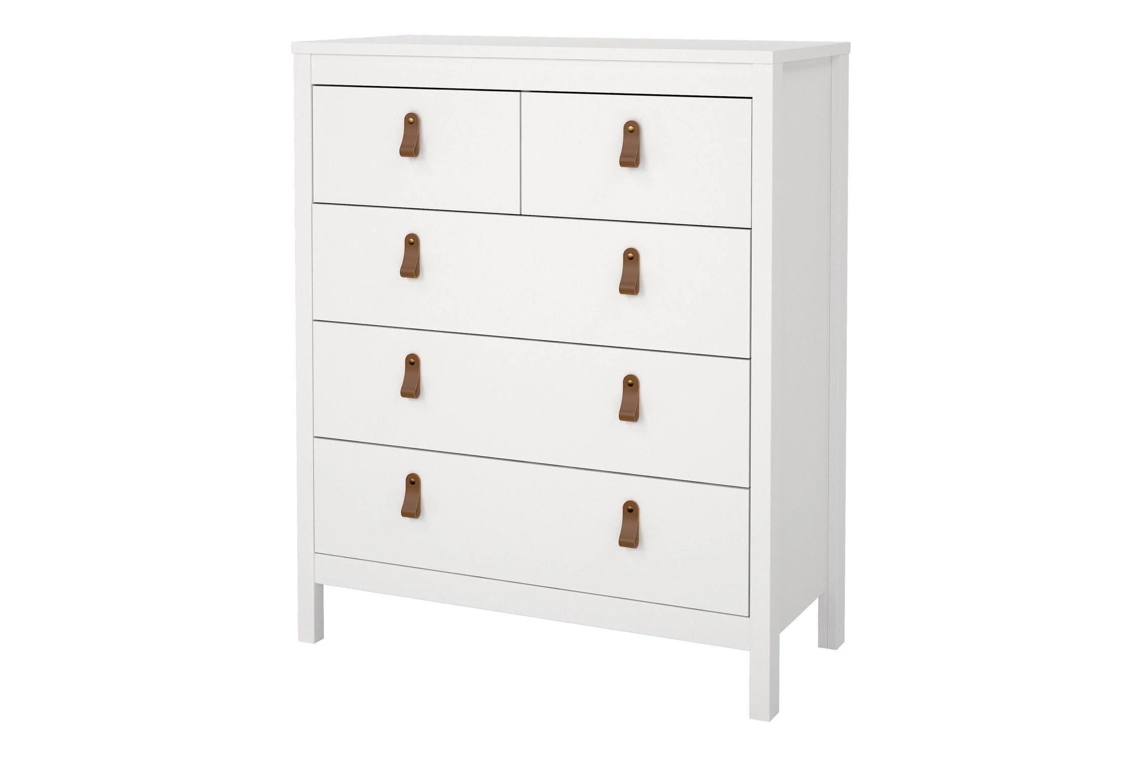 Barcelona Chest 3+2 Drawers In White - Image 3