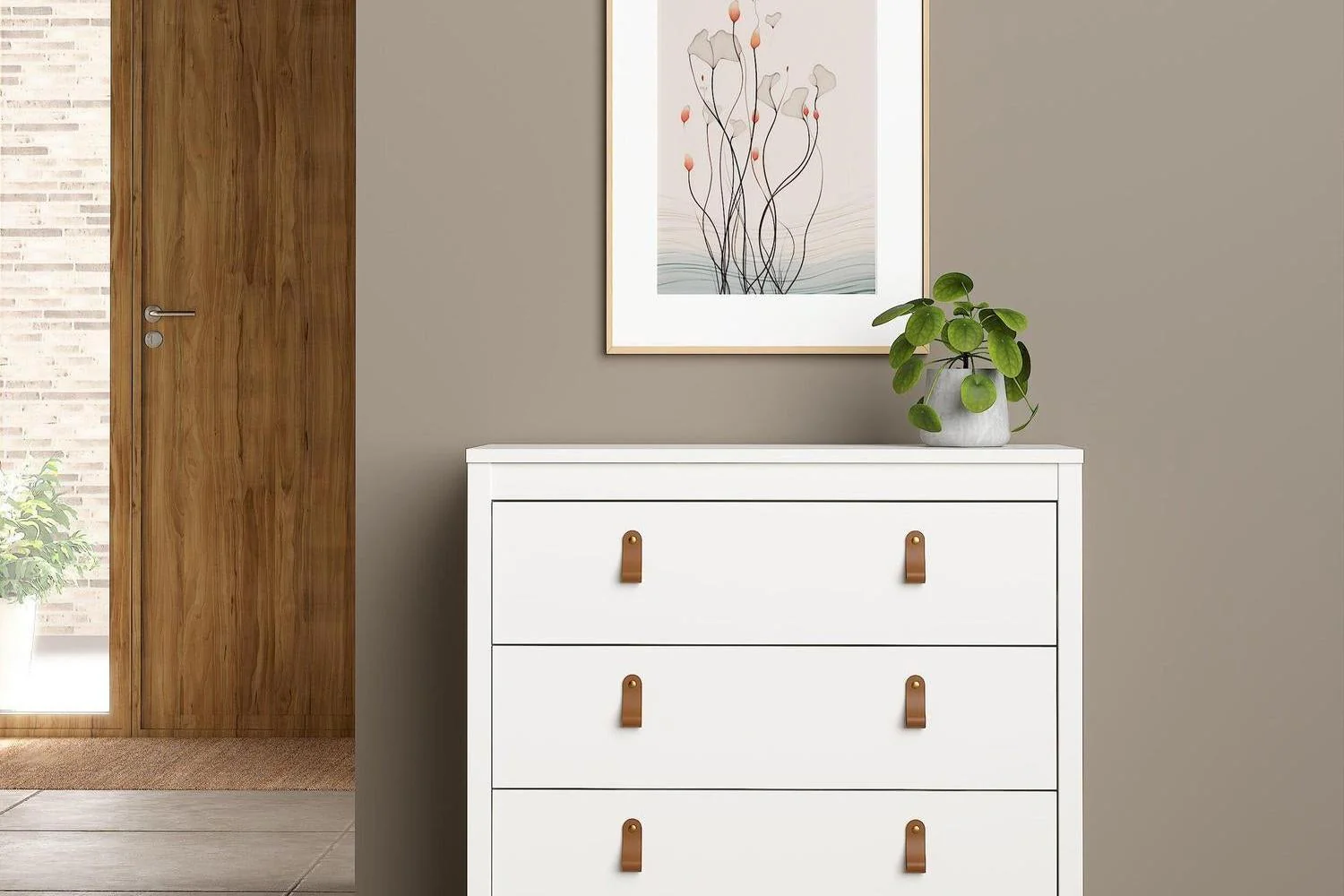 Barcelona Chest 3 Drawers In White - Image 5