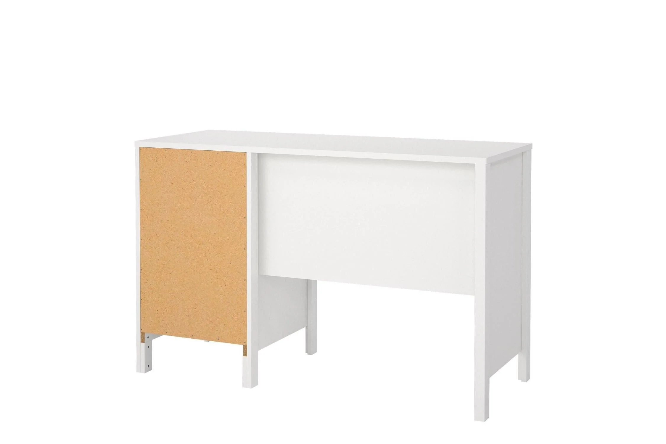 Barcelona Desk 3 Drawers In White - Image 4