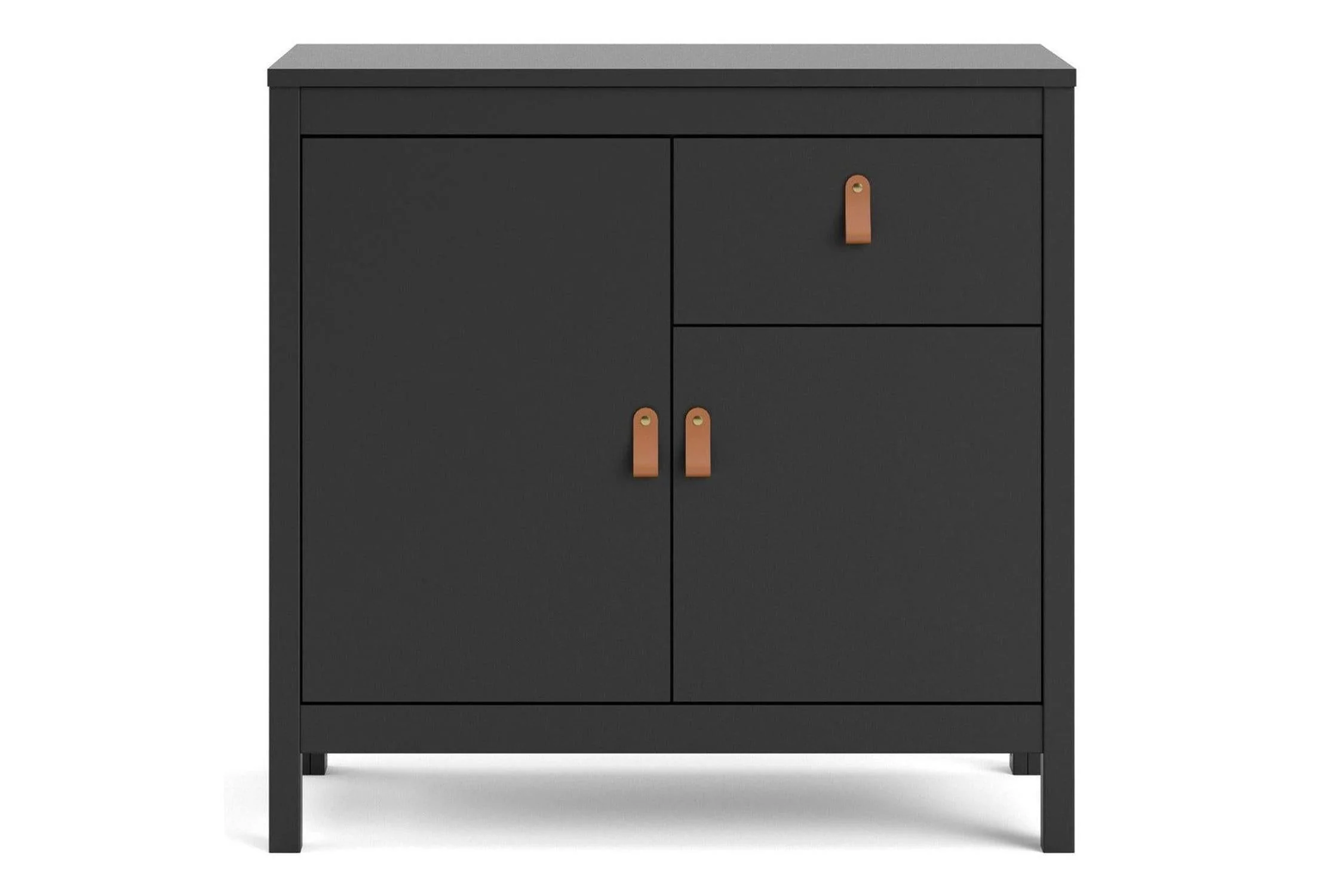 Barcelona Sideboard 2 Doors 1 Drawer In Matt Black - Image 5