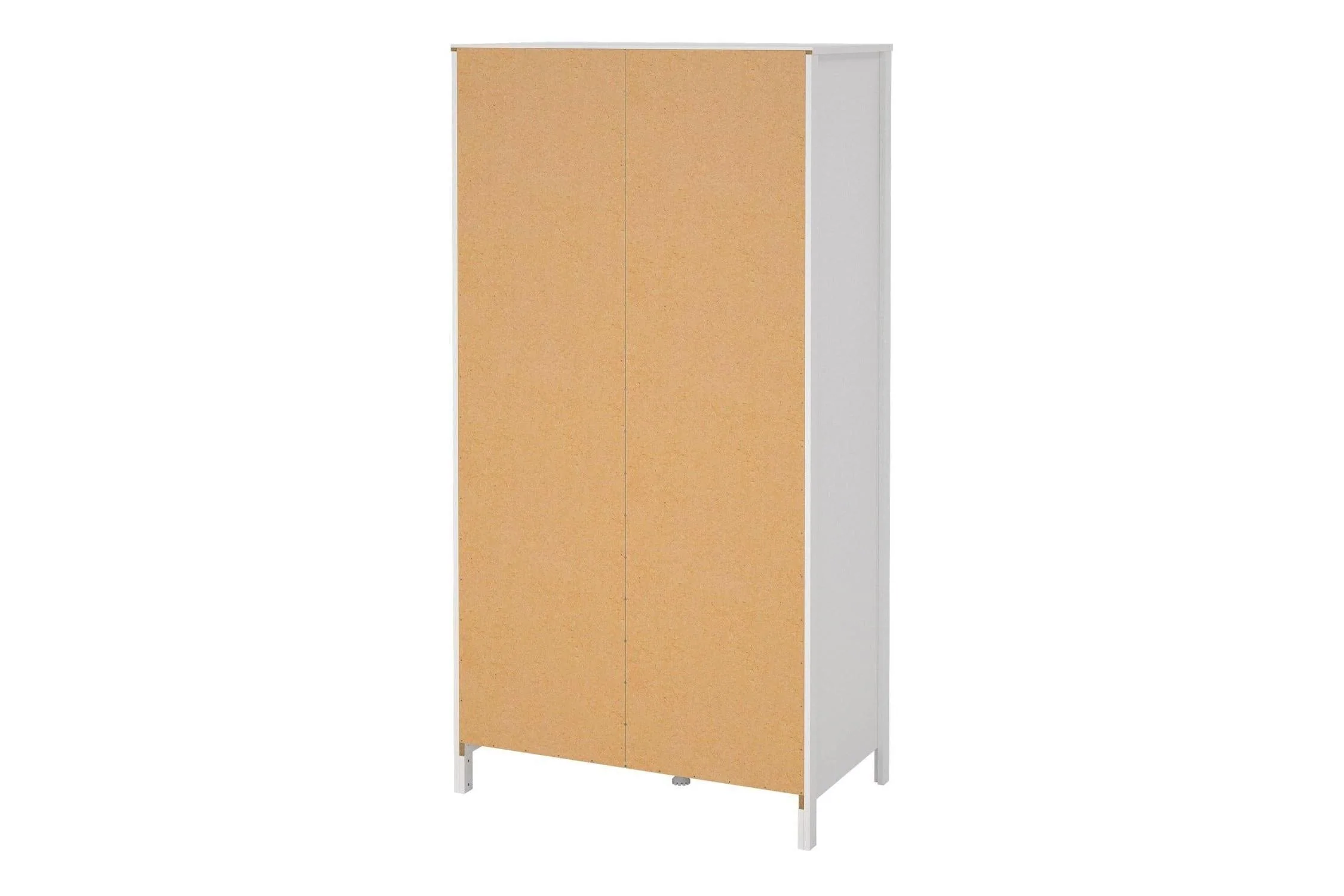 Barcelona Wardrobe With 1 Door 1 Mirror Door 2 Drawers In White - Image 4