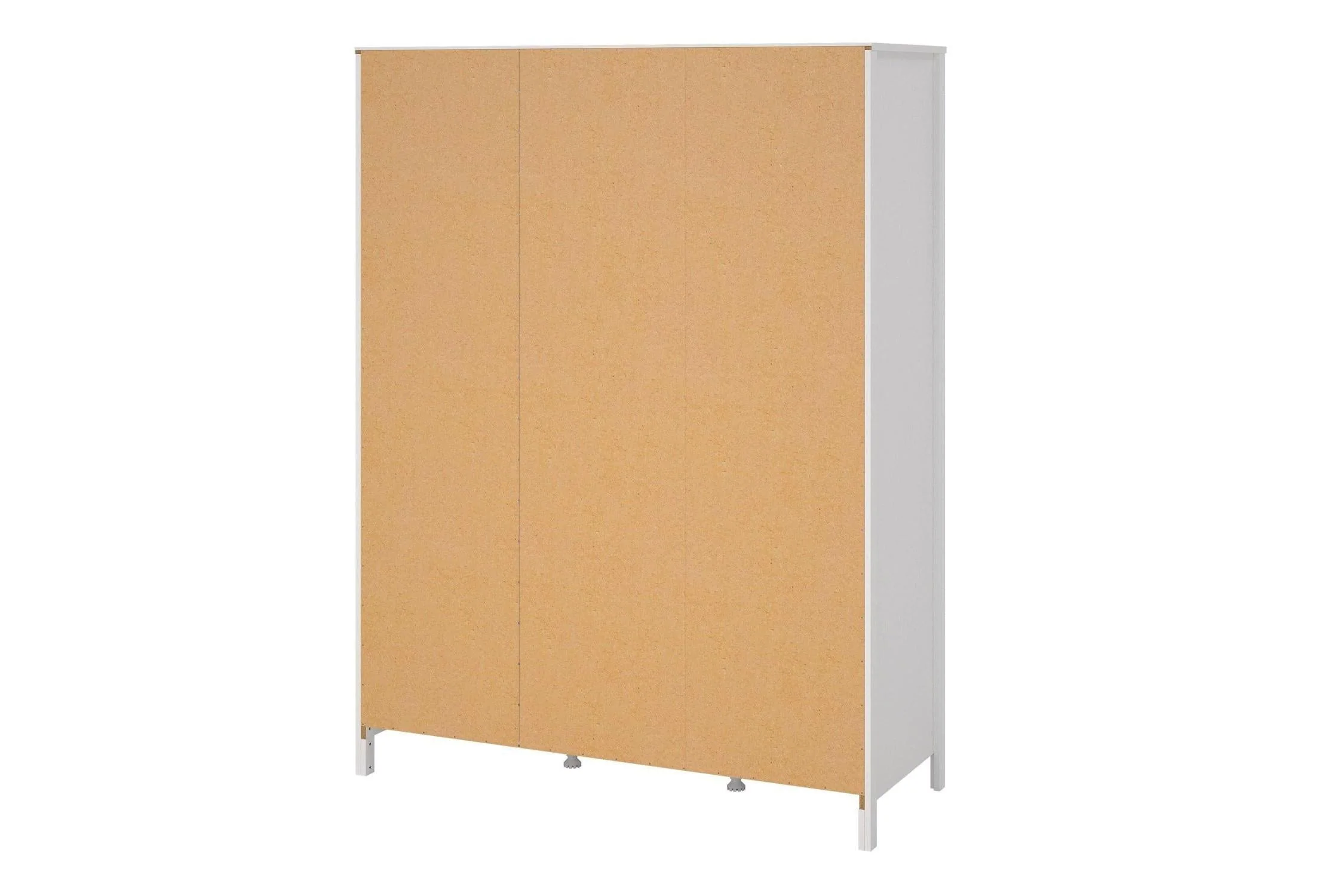 Barcelona Wardrobe With 2 Doors 1 Mirror Door 2 Drawers In White - Image 4