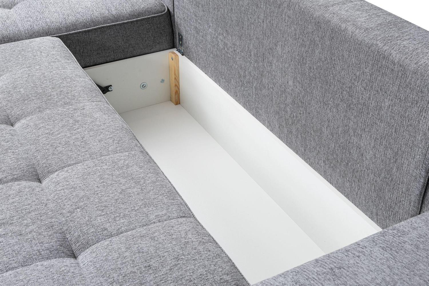 Bari Corner Sofa Bed With Storage - Image 4