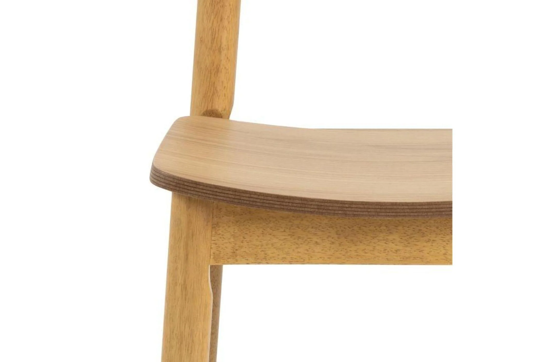 Barlow Dining Chair in Matt Oak Set of 2 - Image 4