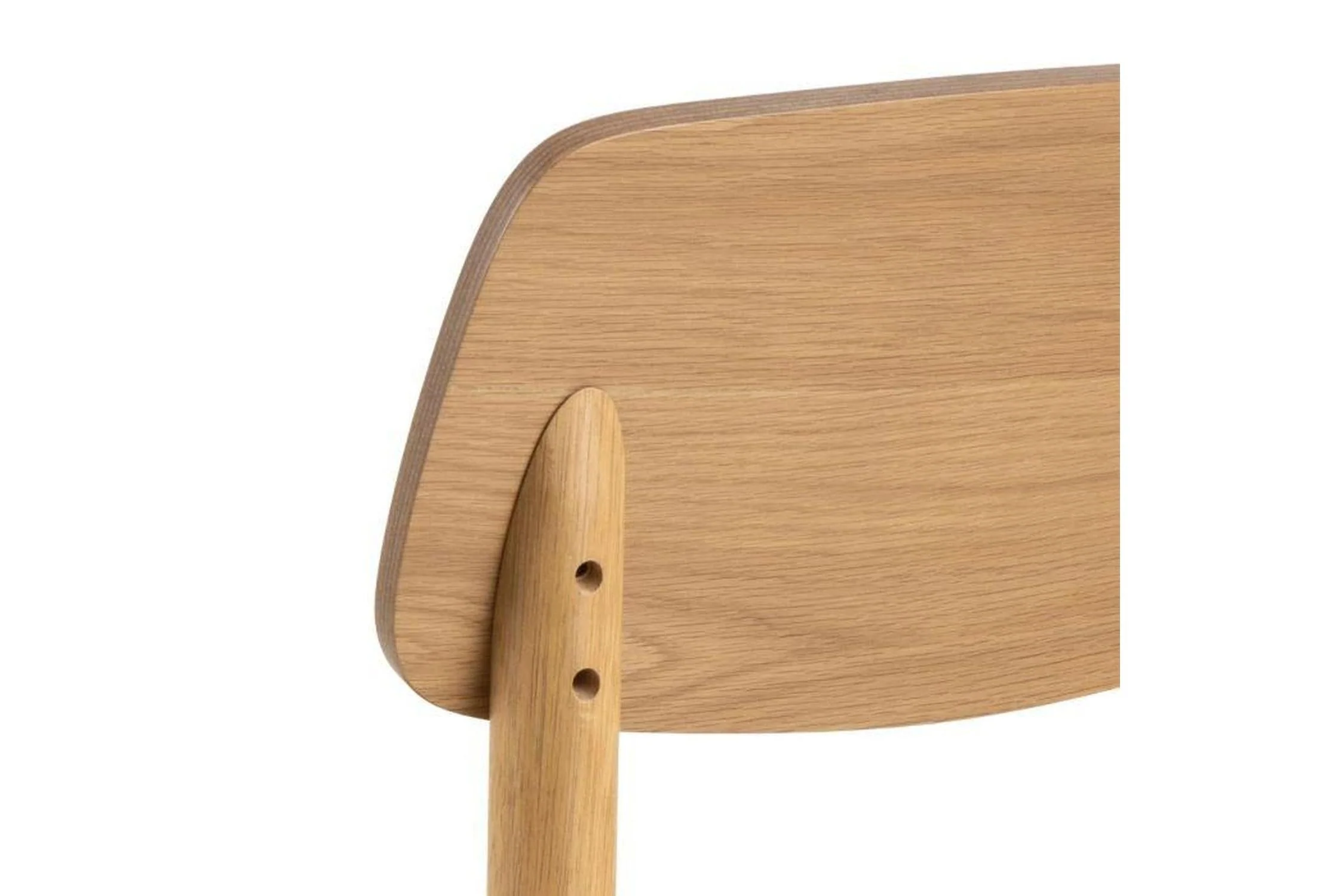 Barlow Dining Chair in Matt Oak Set of 2 - Image 5