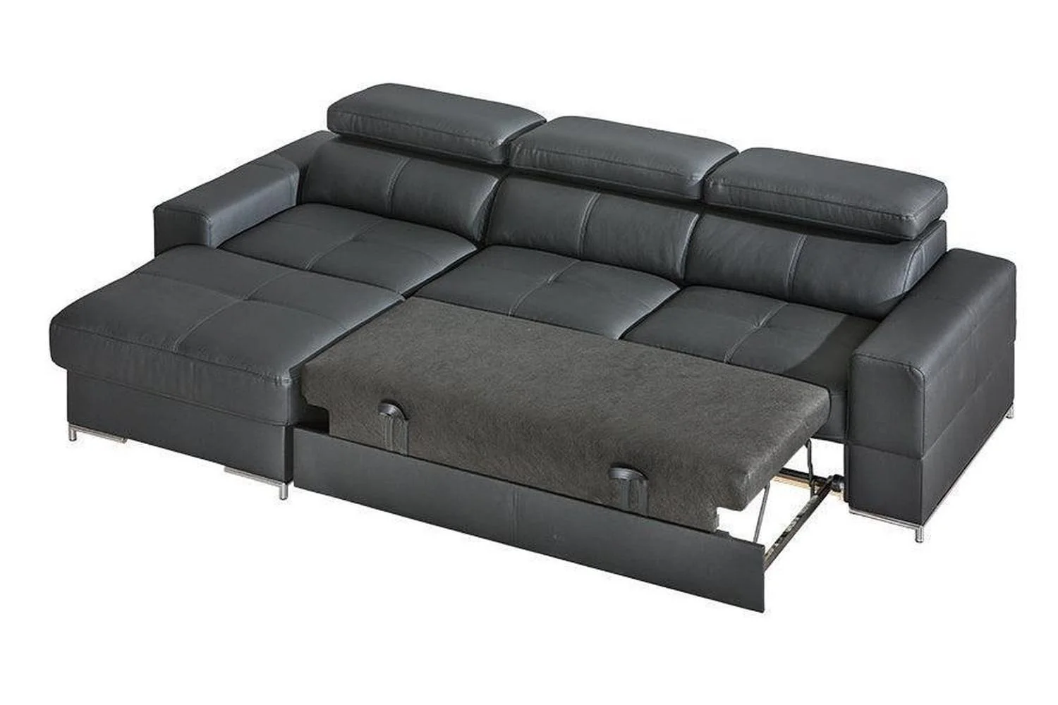 Basalt I Corner Sofa Bed With Storage - Image 2
