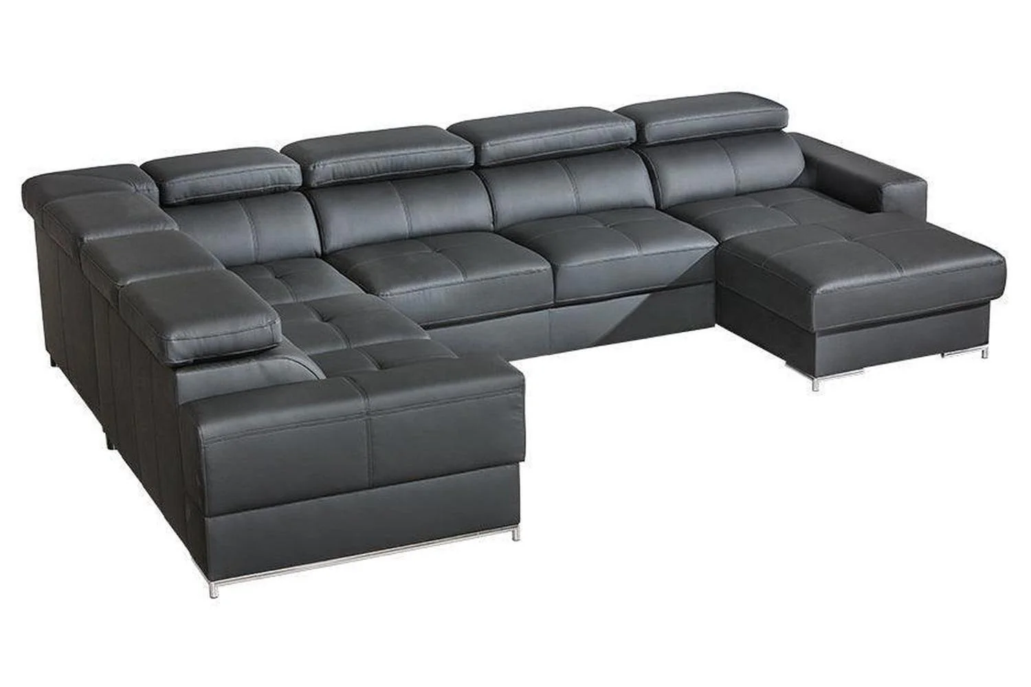 Basalt II U Shape Corner Sofa Bed With Storage - Image 3