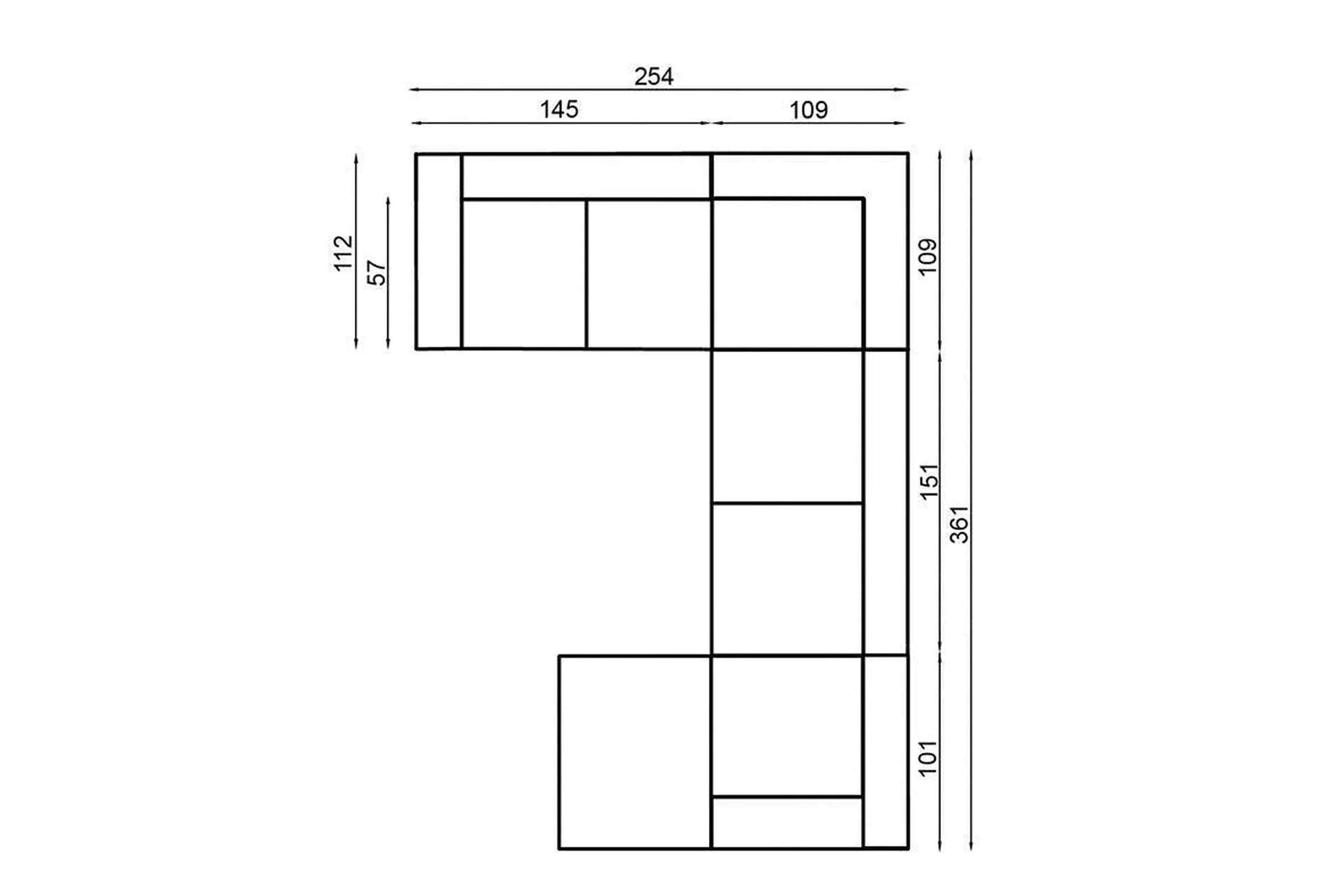 Basalt II U Shape Corner Sofa Bed With Storage - Image 5