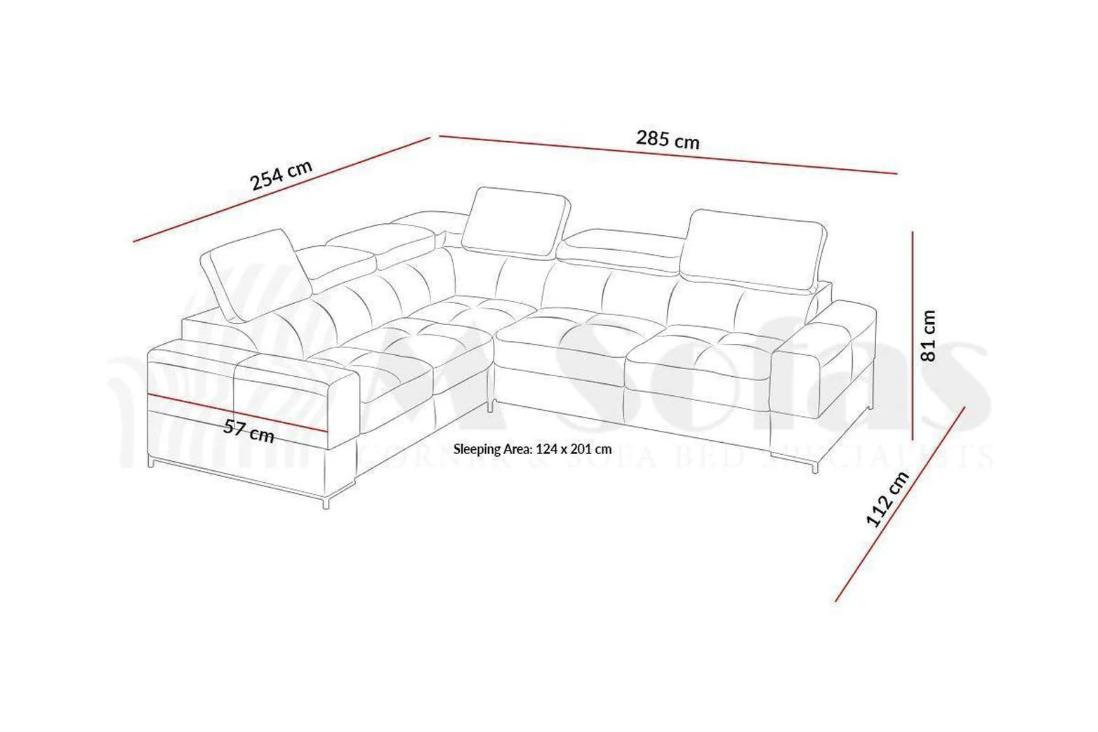 Basalt Iii Corner Sofa Bed With Storage - Image 2