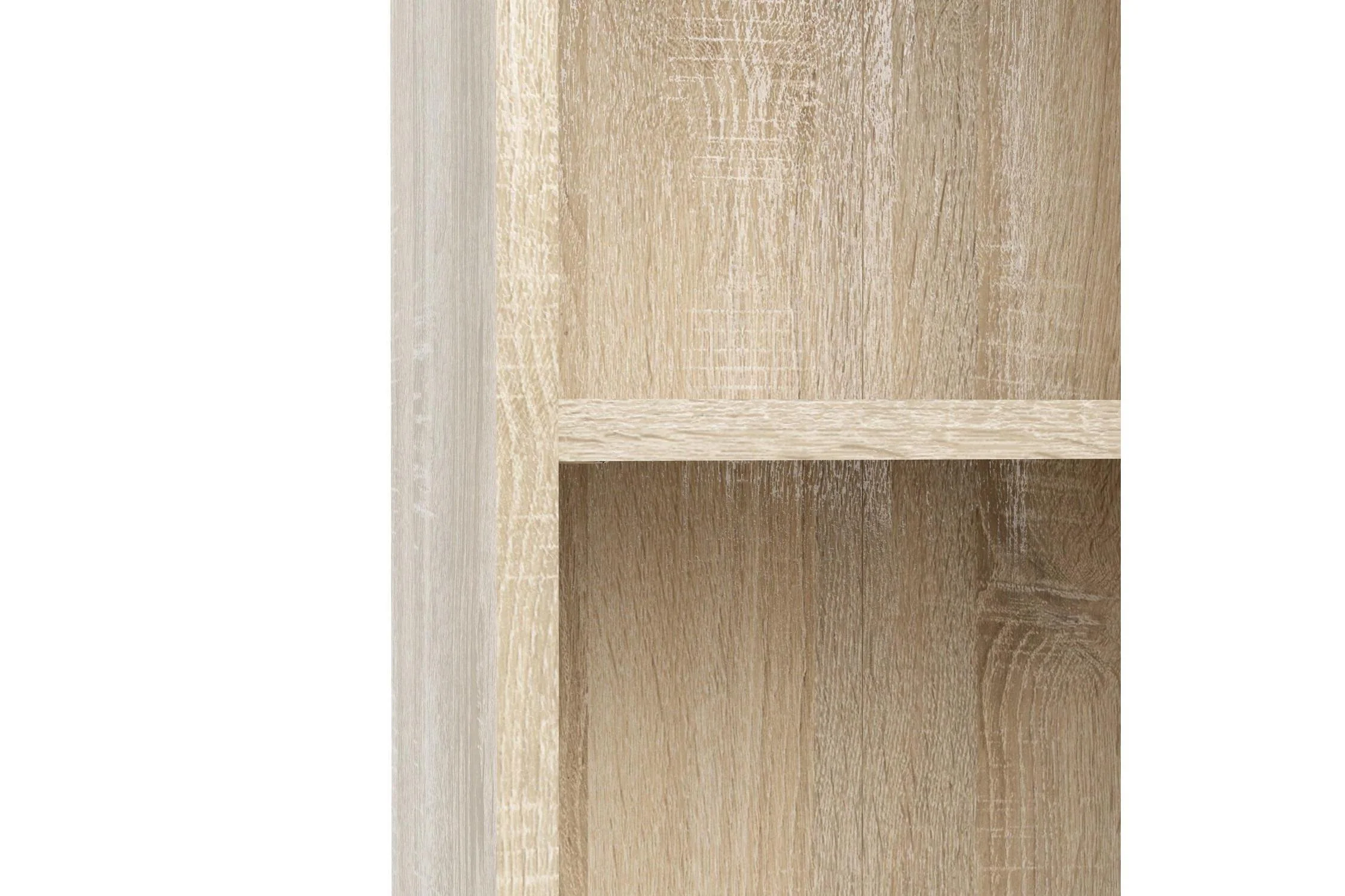 Basic Low Wide 2 Shelf Bookcase in Oak - Image 10