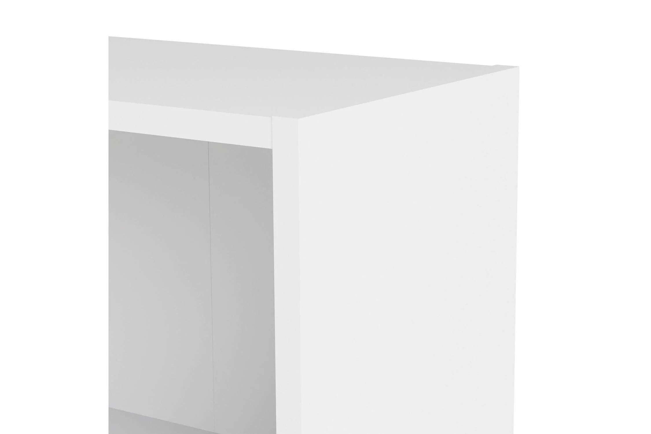 Basic Low Wide 2 Shelf Bookcase in White - Image 10