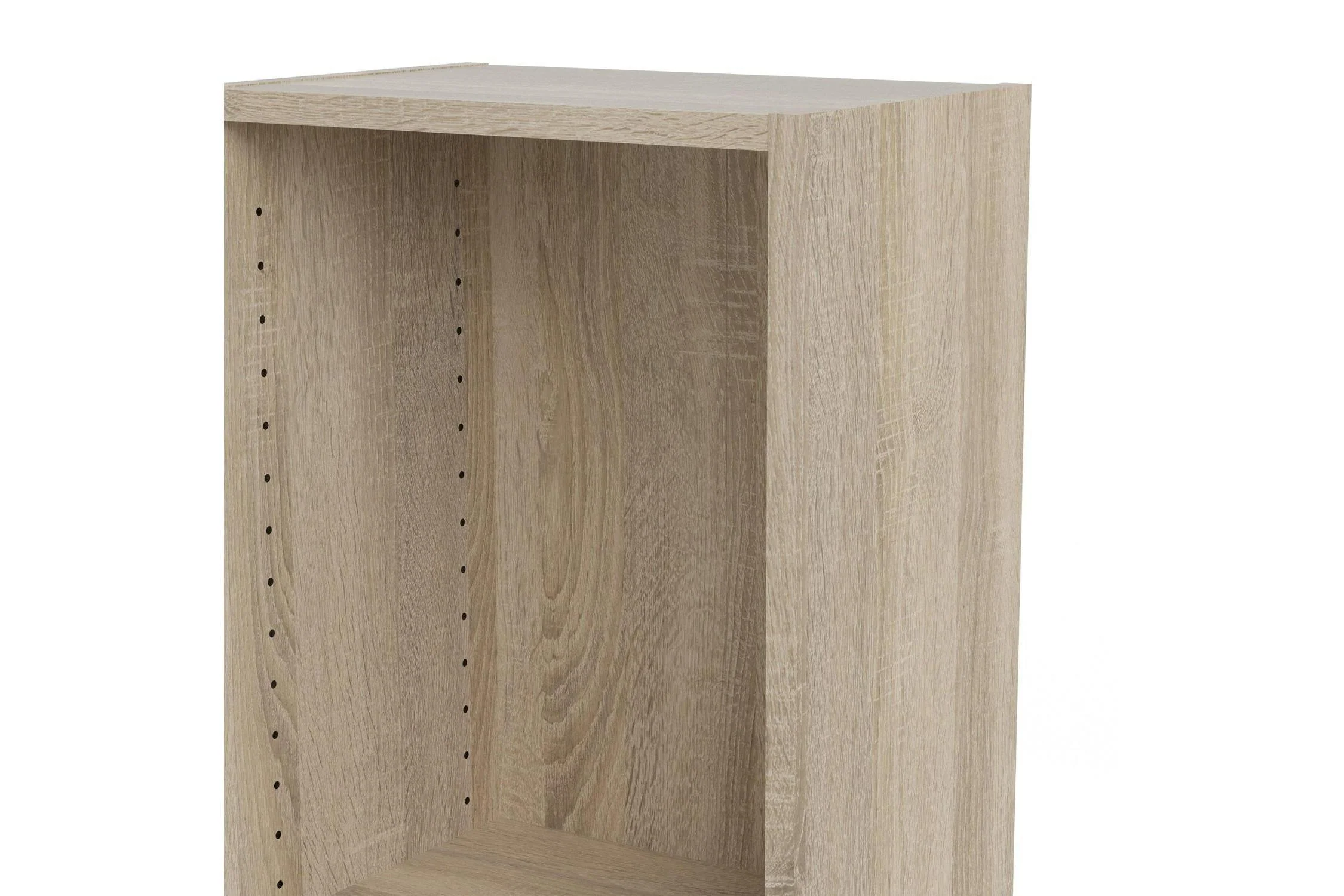 Basic Tall Narrow 4 Shelf Bookcase in Oak - Image 8