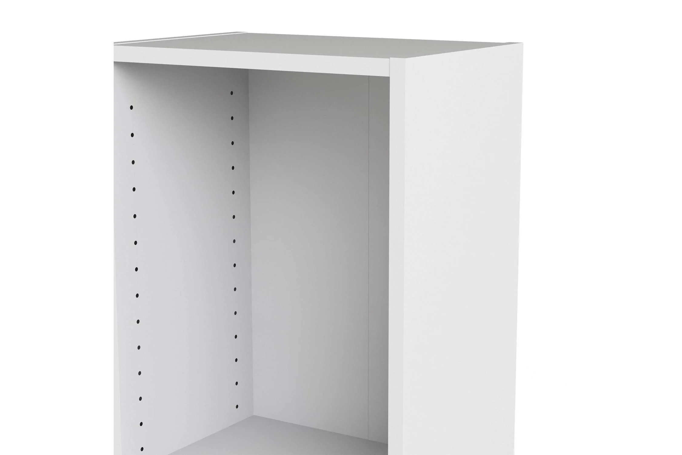 Basic Tall Narrow 4 Shelf Bookcase in White - Image 6