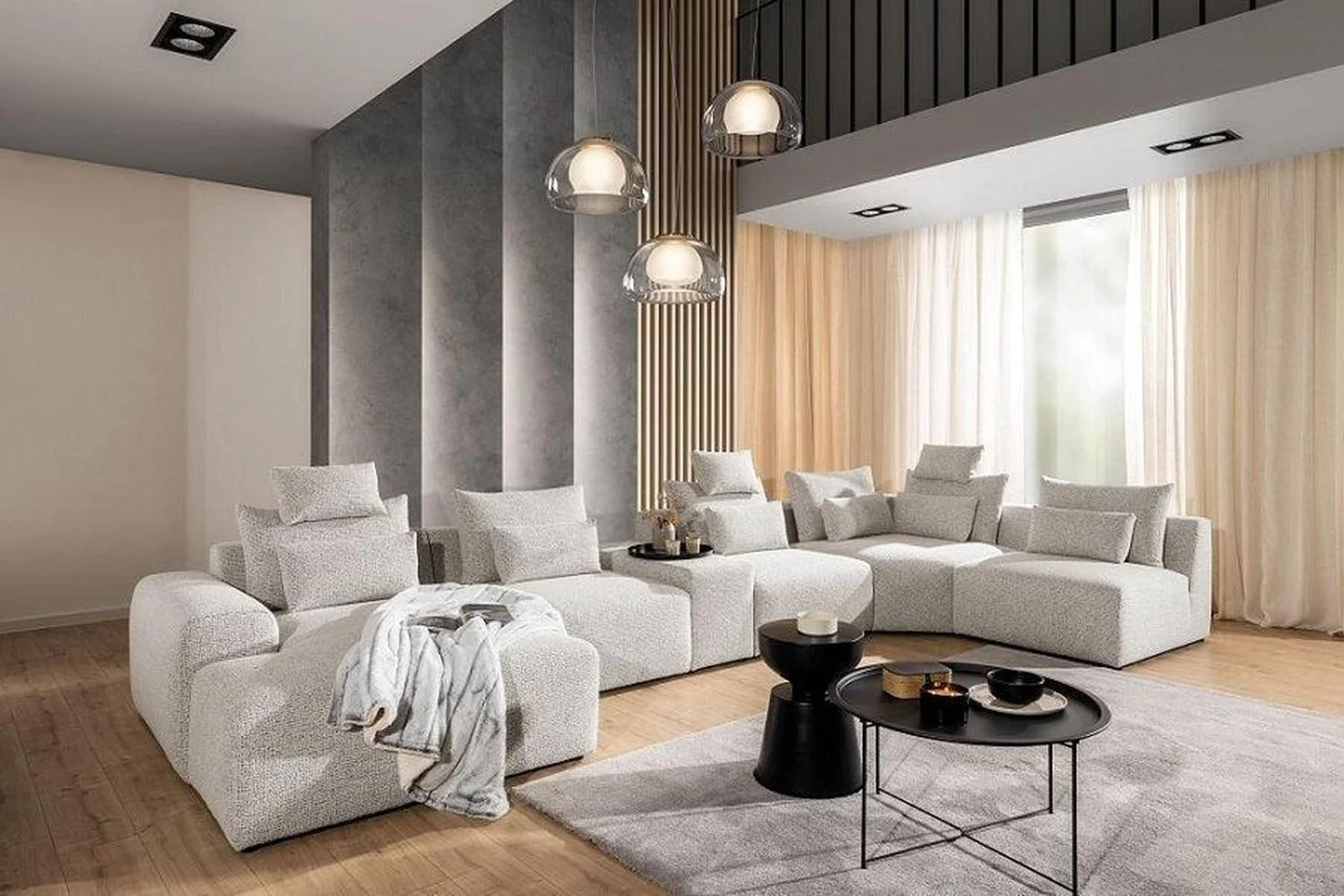 Bastia U Shape Corner Sofa - Image 9