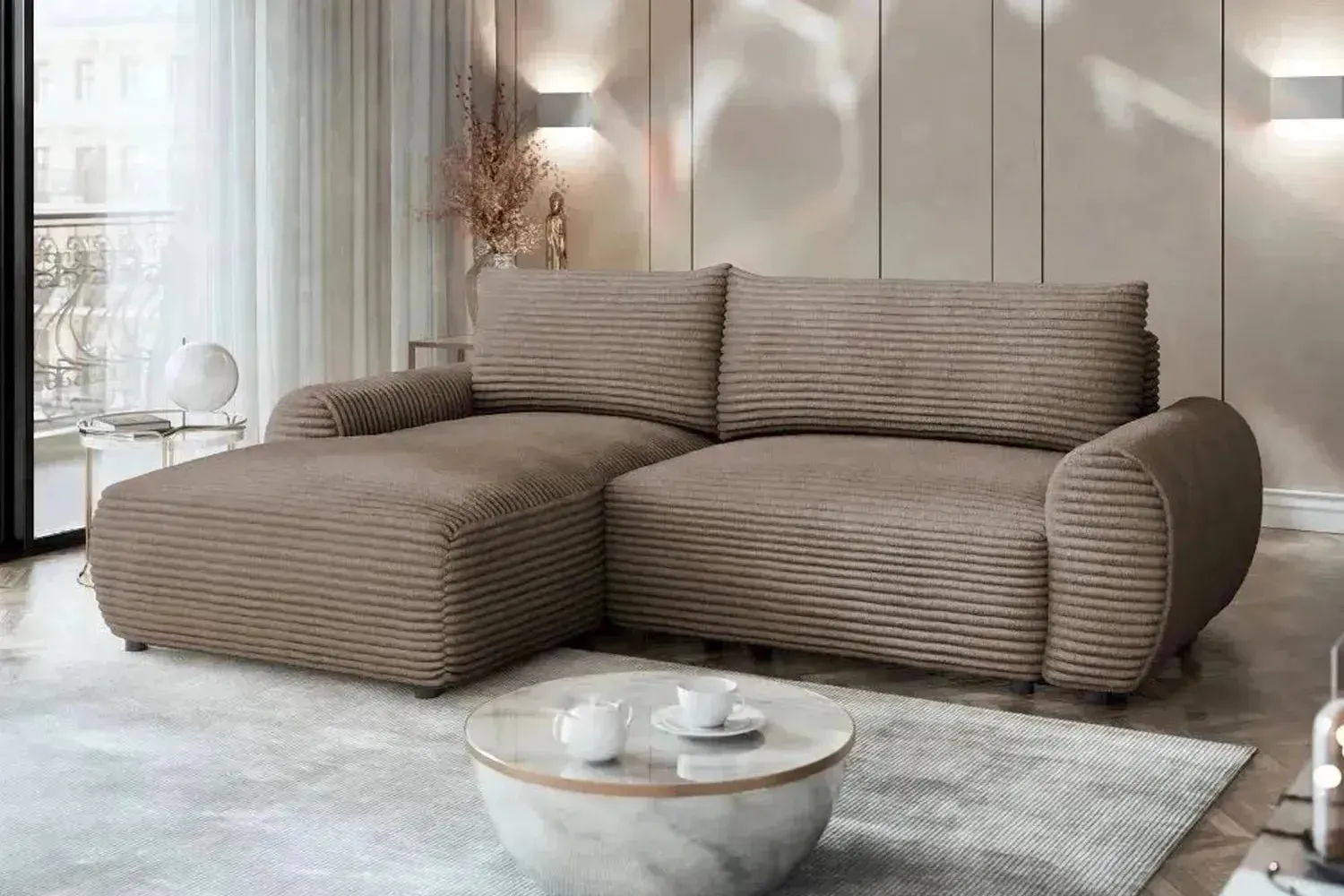 Bello Corner Sofa Bed With Storage - Image 4