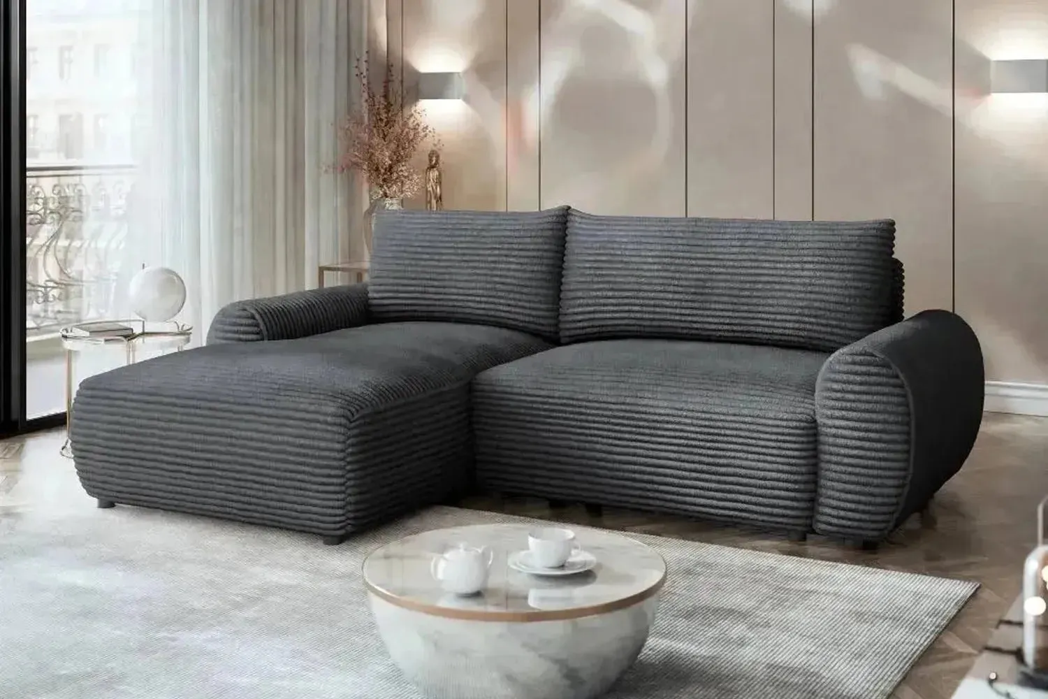 Bello Corner Sofa Bed With Storage - Image 5