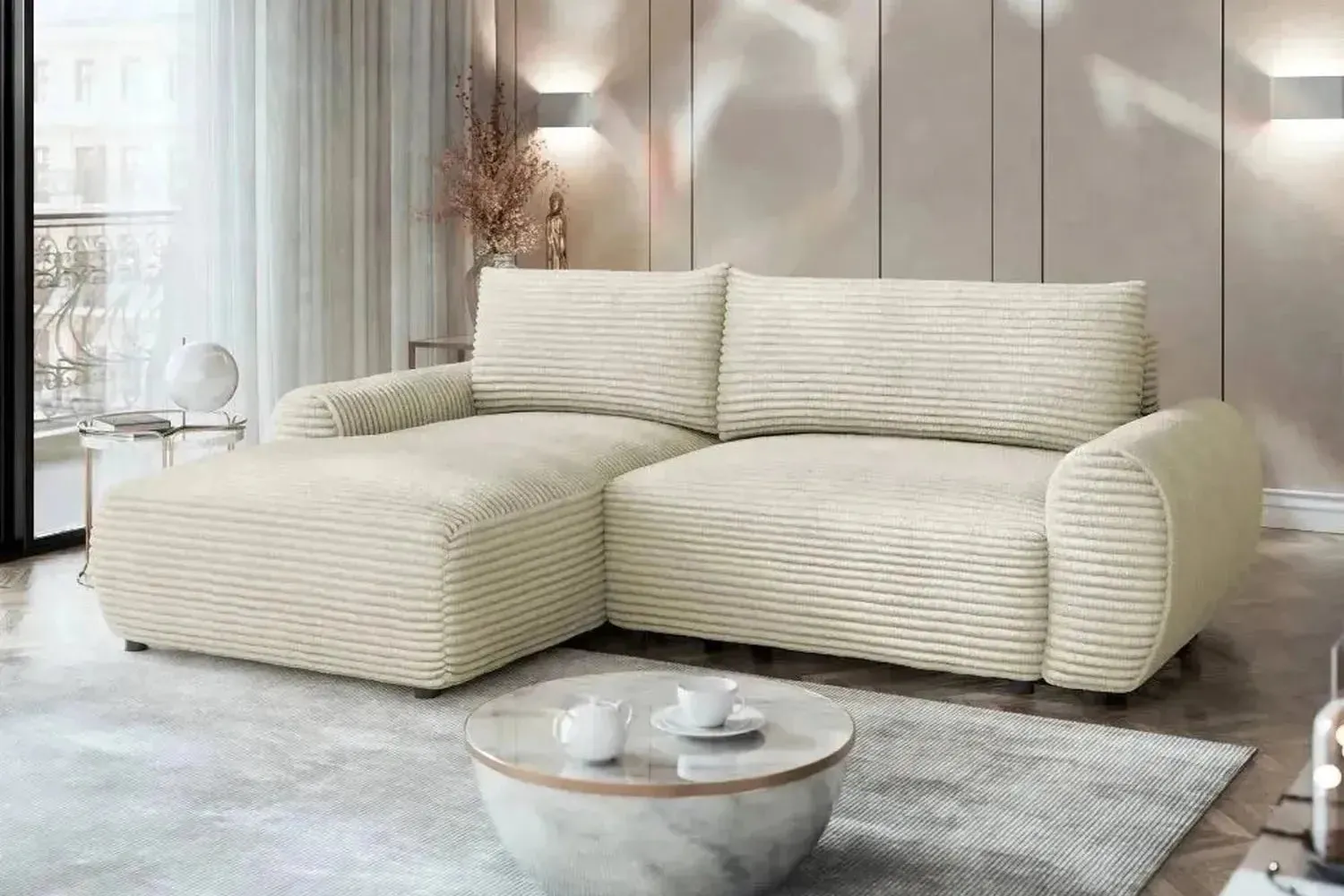 Bello Corner Sofa Bed With Storage - Image 7
