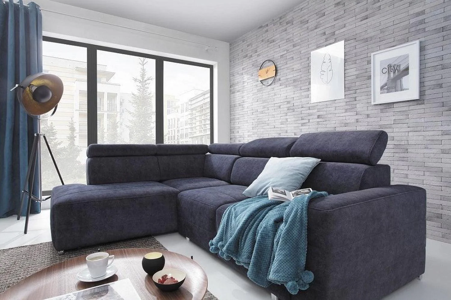 Bergamo Corner Sofa Bed With Storage - Image 3